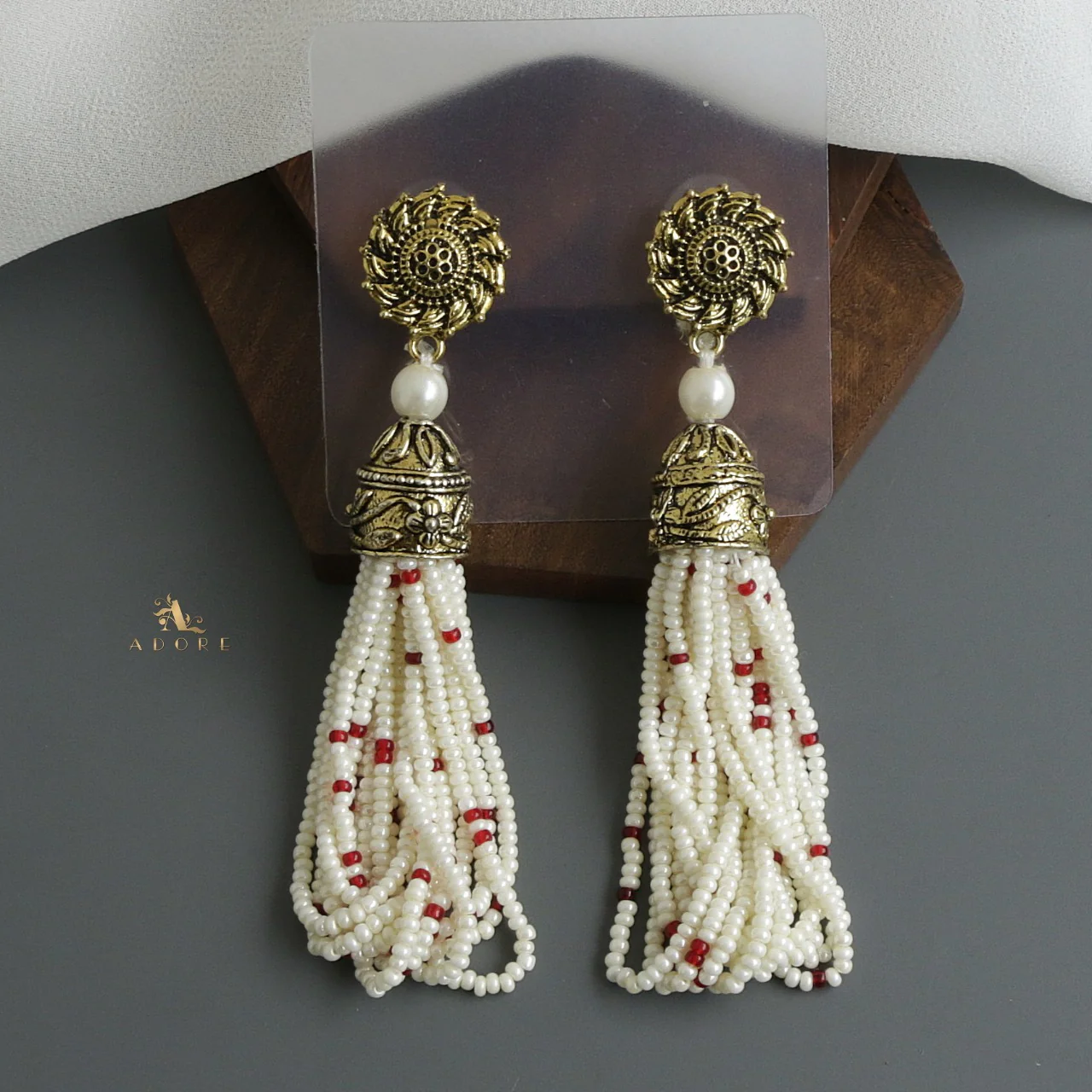 Nishka Long Neckpiece With Earring - Image 12