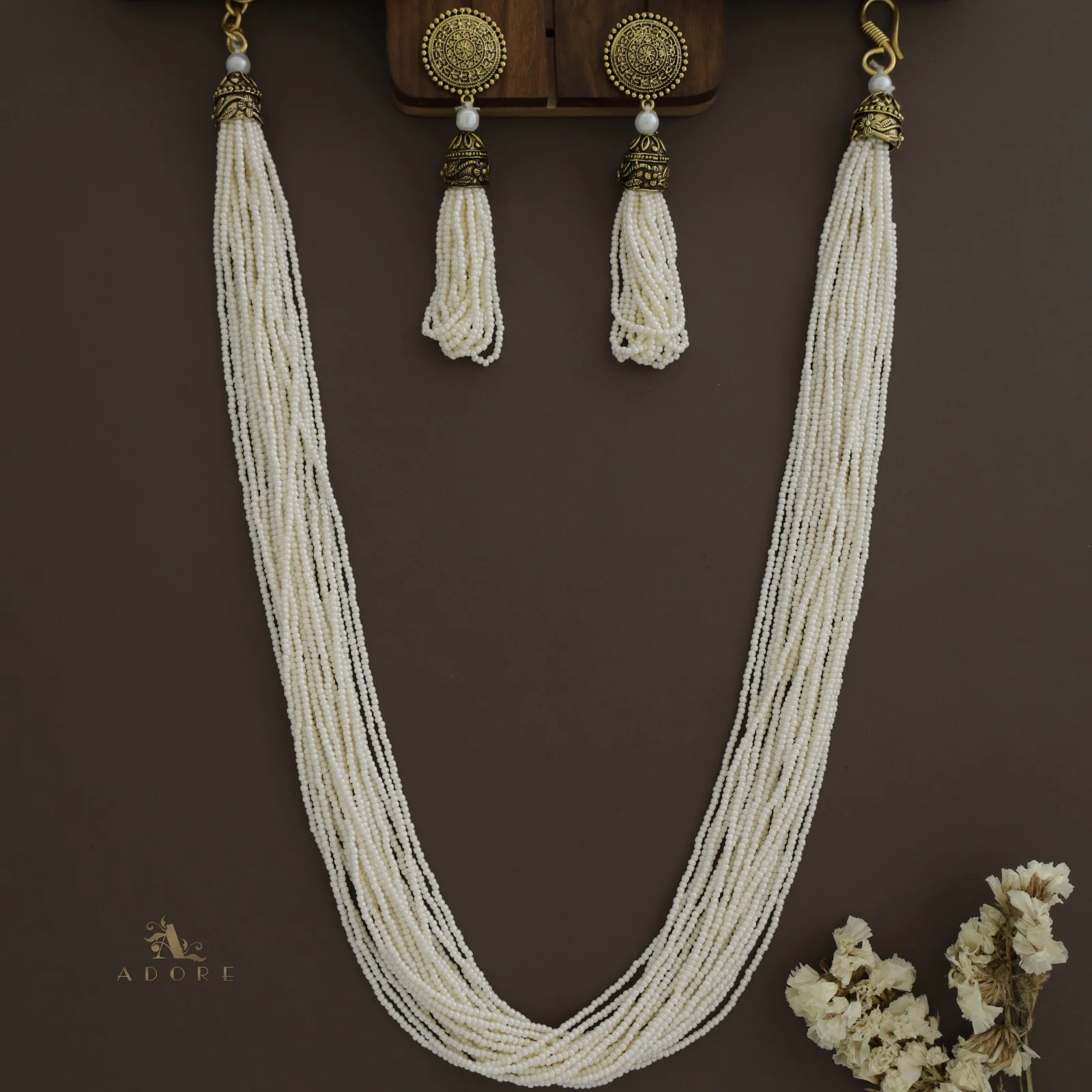 Nishka Long Neckpiece With Earring - Image 25