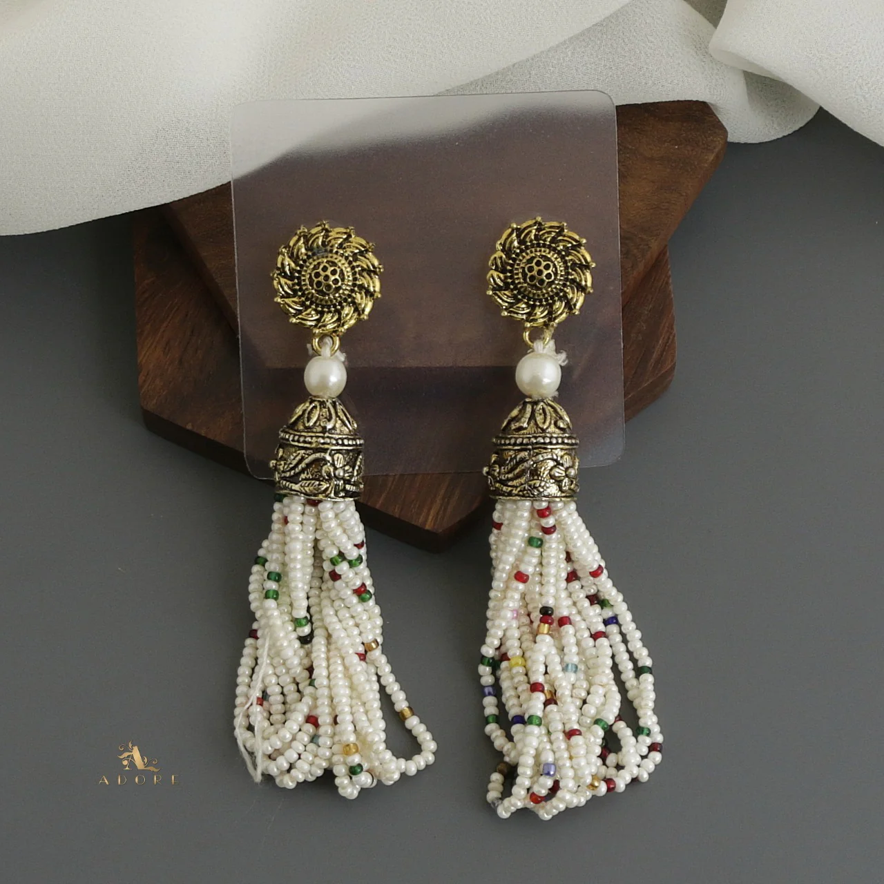 Nishka Long Neckpiece With Earring - Image 6