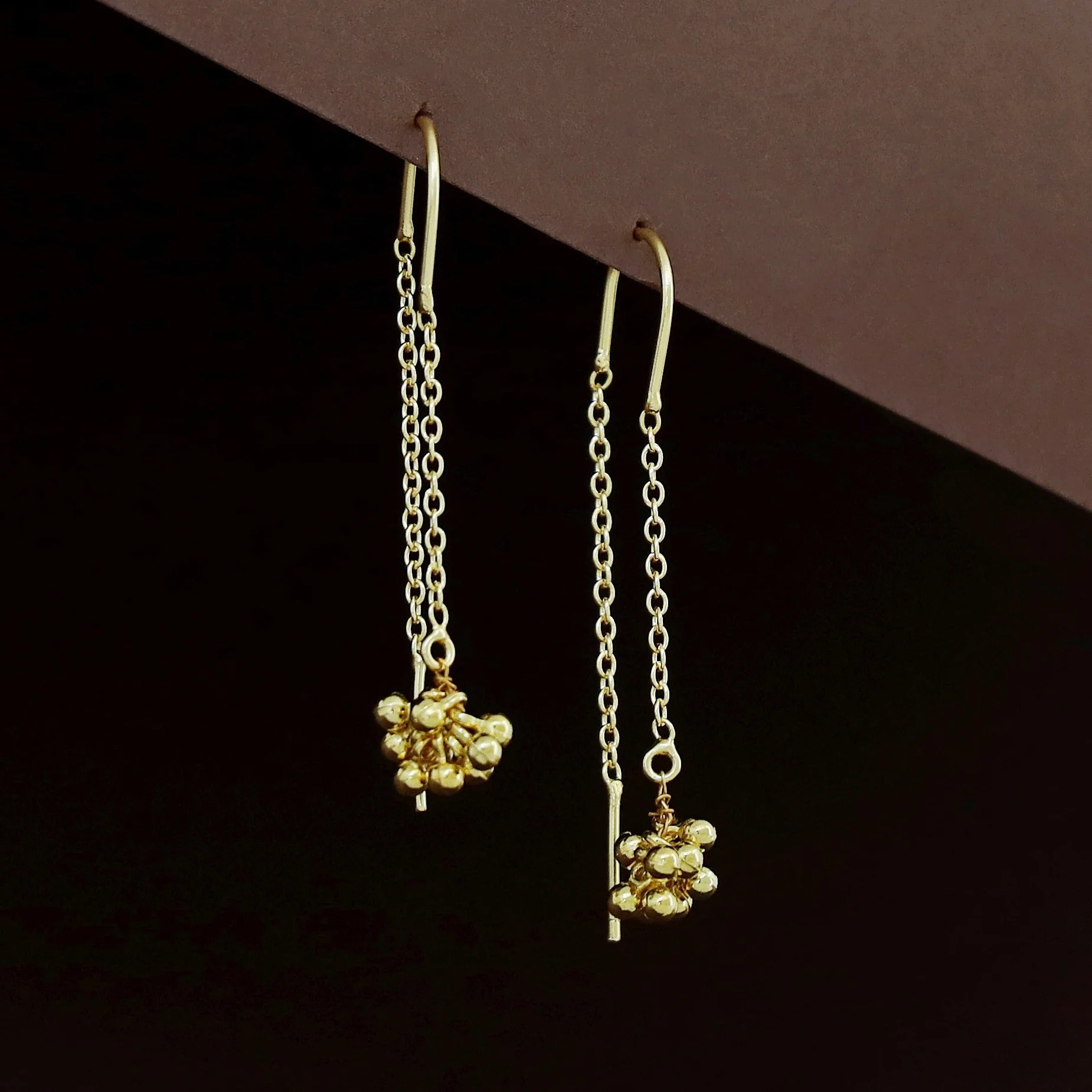 Needle And Thread Golden Bunch Earring - Image 2