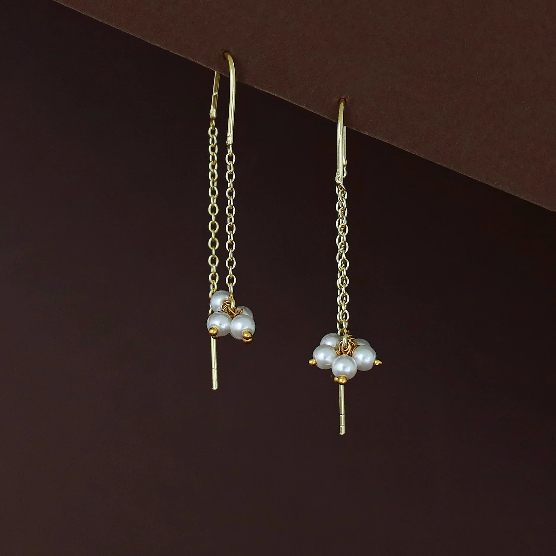 Needle And Thread Pearl Bunch Earring - Image 2