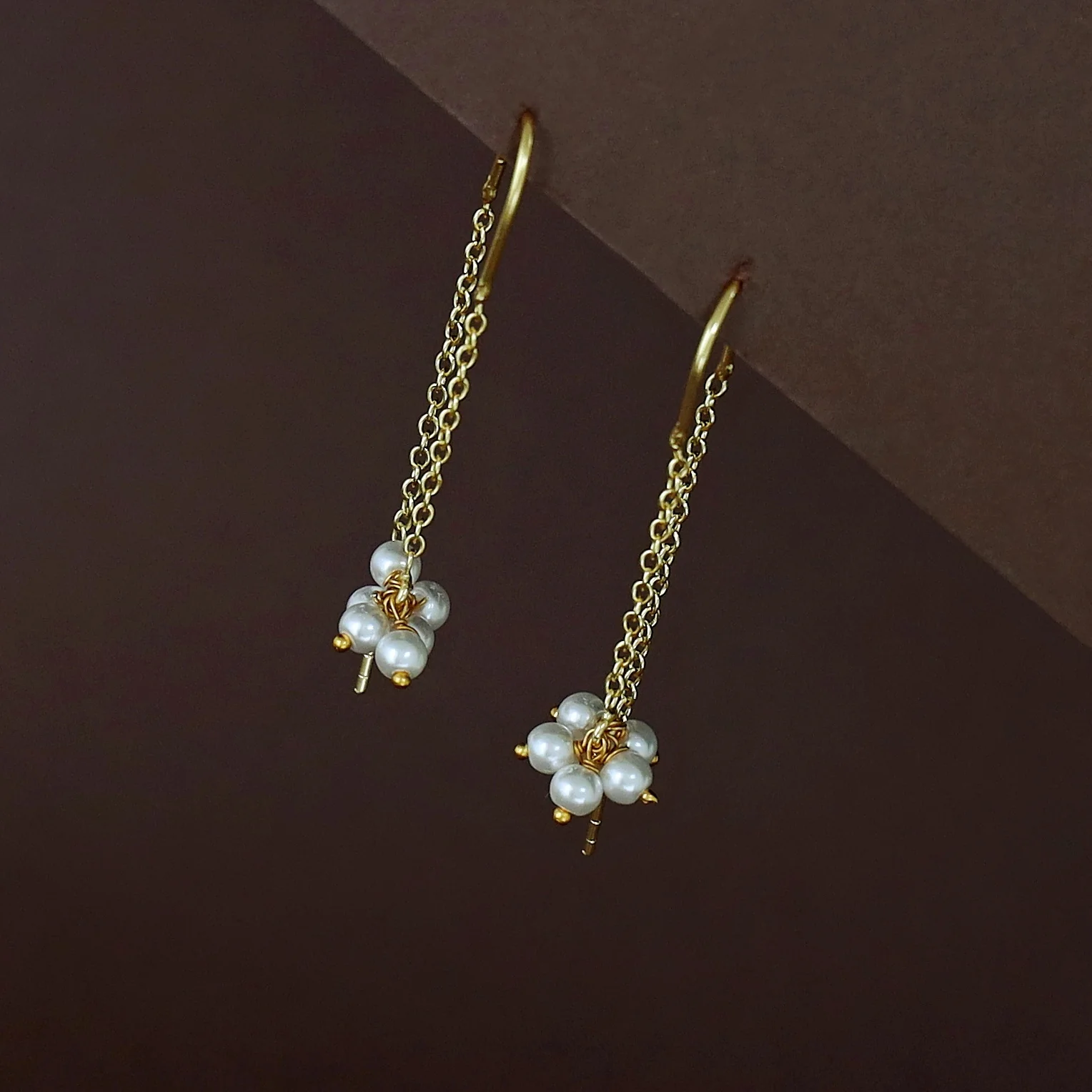 Needle And Thread Pearl Bunch Earring - Image 3