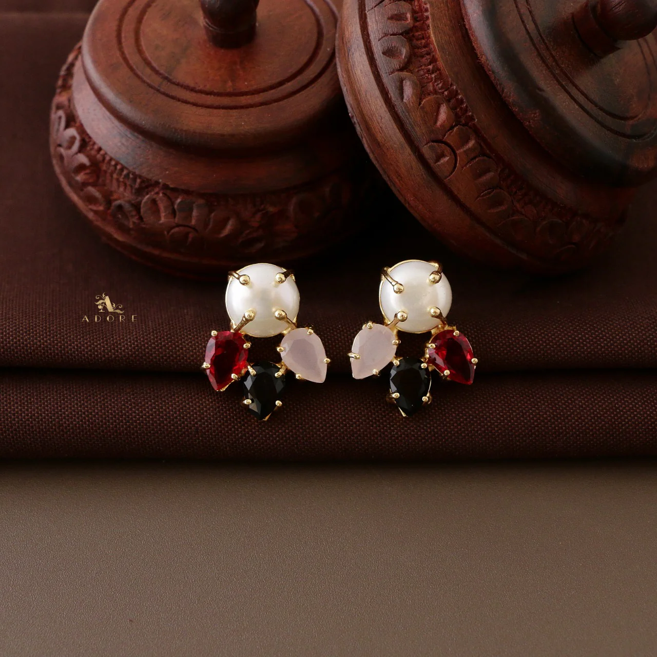 Nigala Fresh Water Pearl Glossy Earring - Image 4