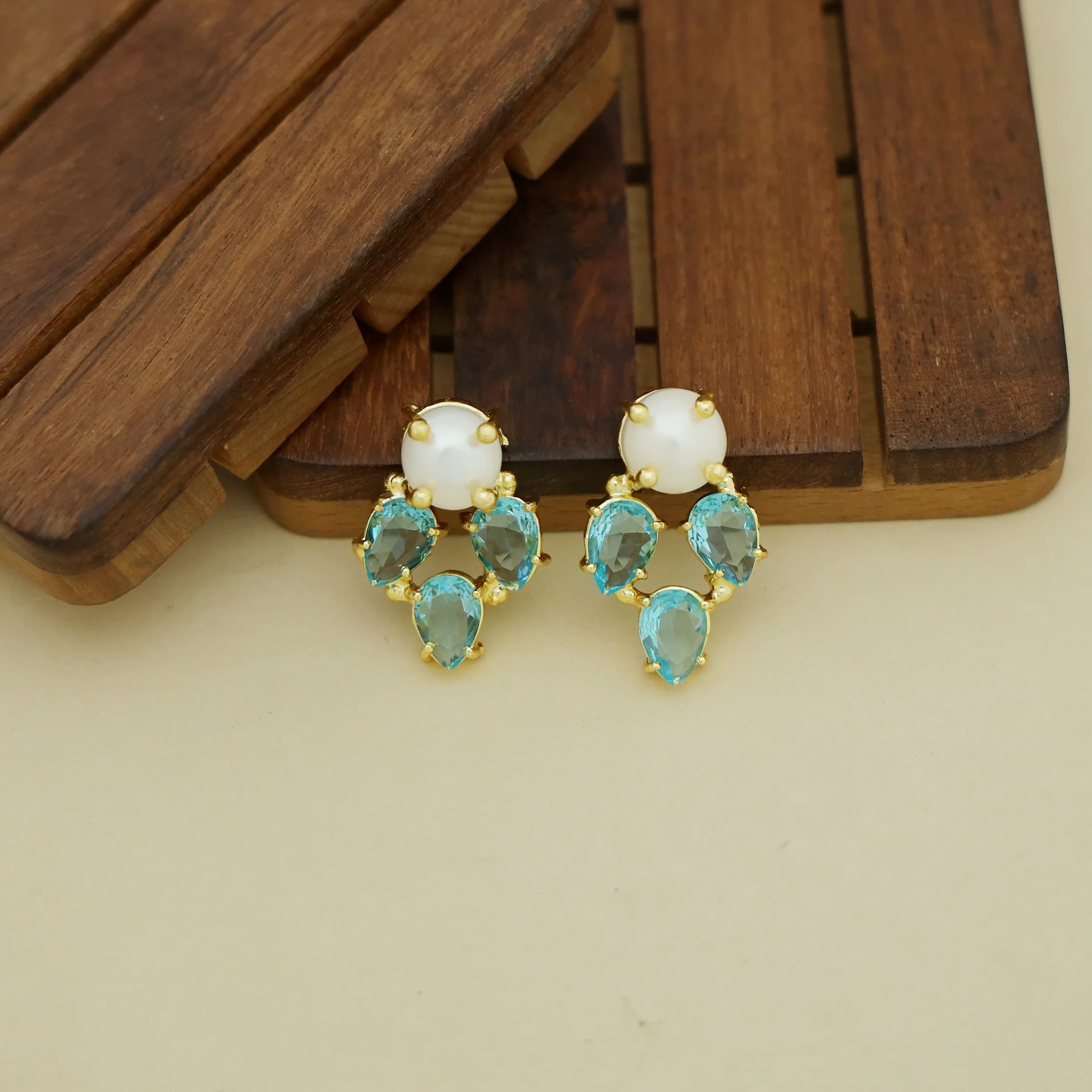 Nigala Fresh Water Pearl Glossy Earring - Image 6