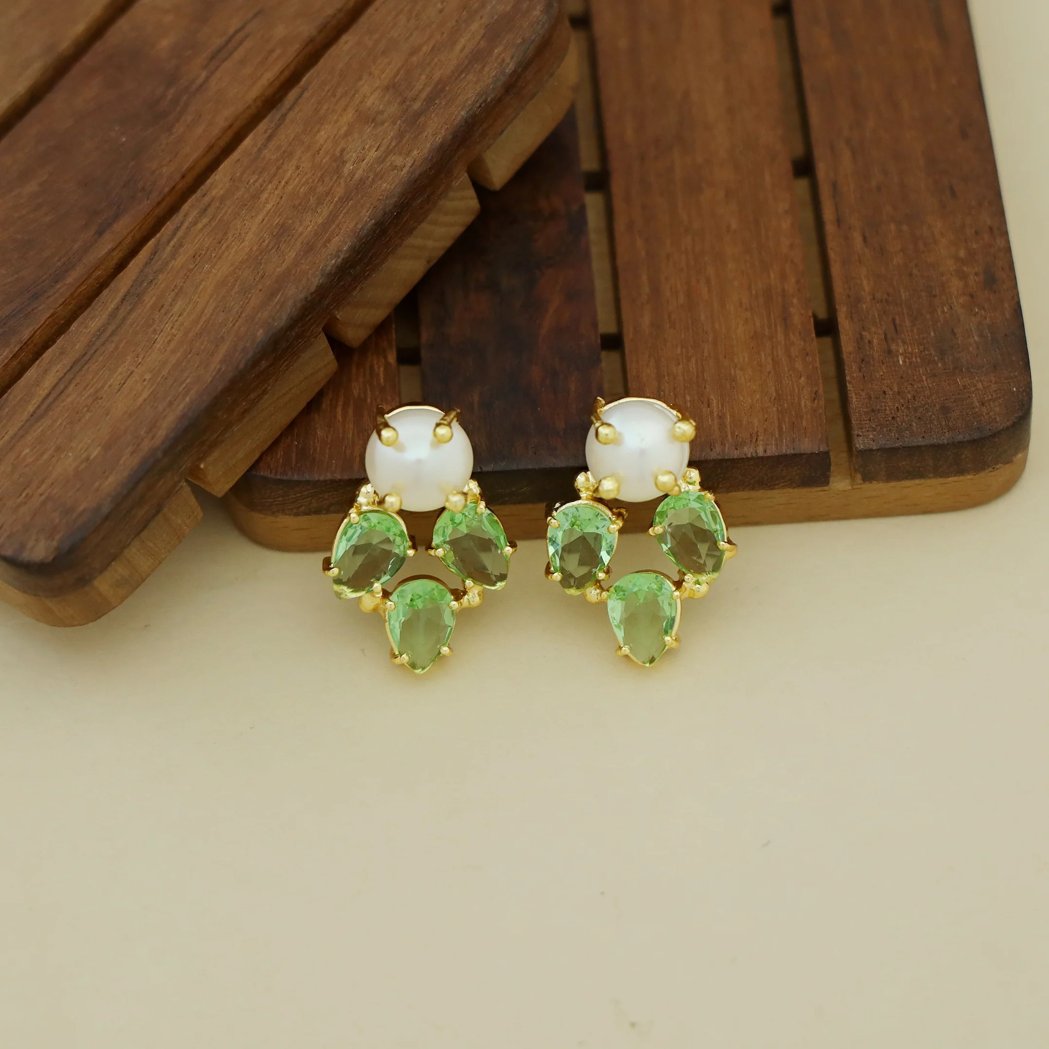 Nigala Fresh Water Pearl Glossy Earring - Image 8