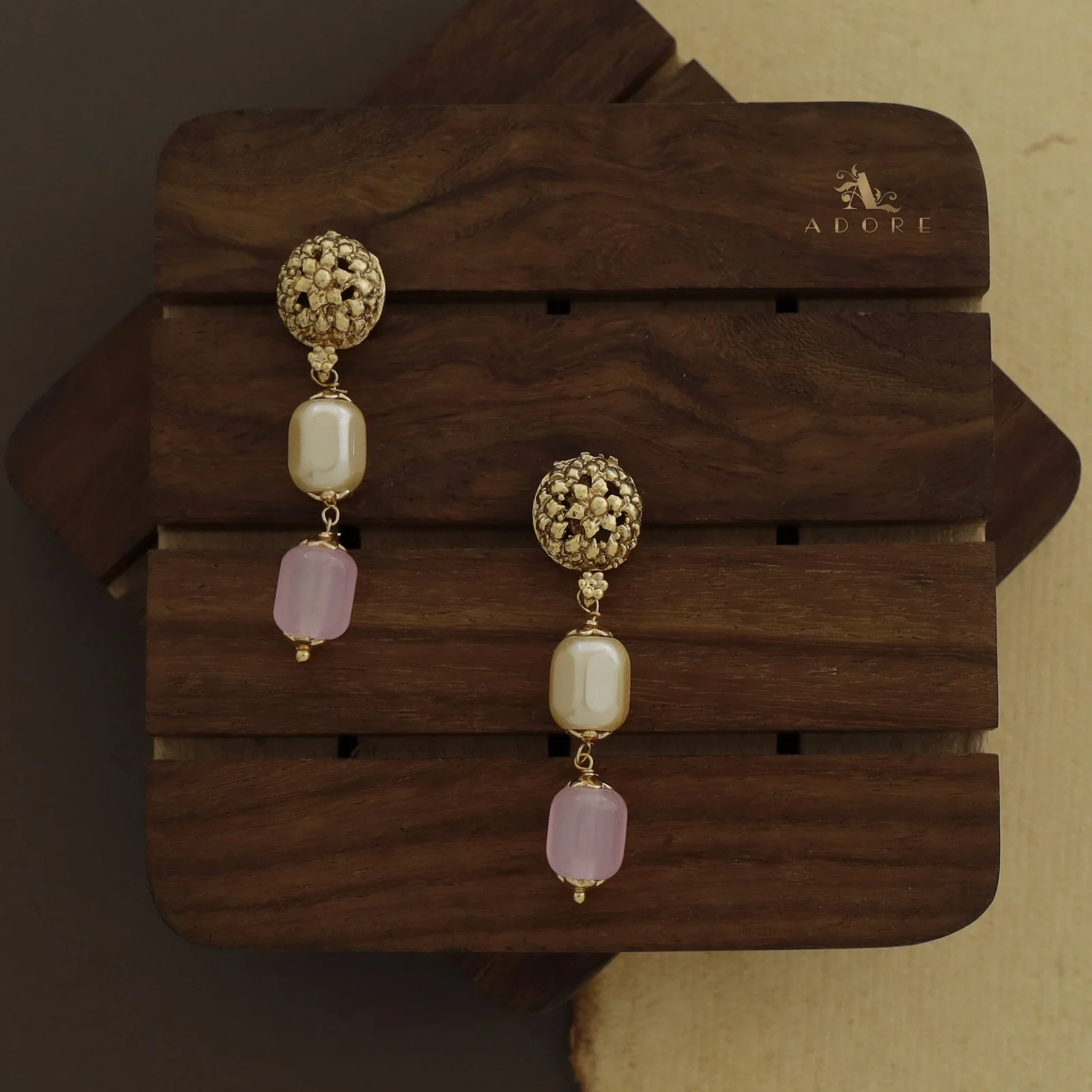 Niharika Pearl Neckpiece With Earring - Image 7