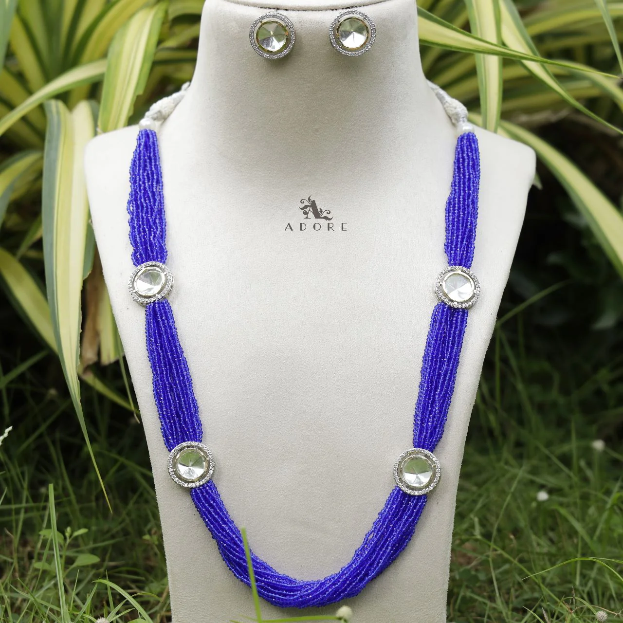 Nishtha Polki Kundan Neckpiece With Earring - Image 22
