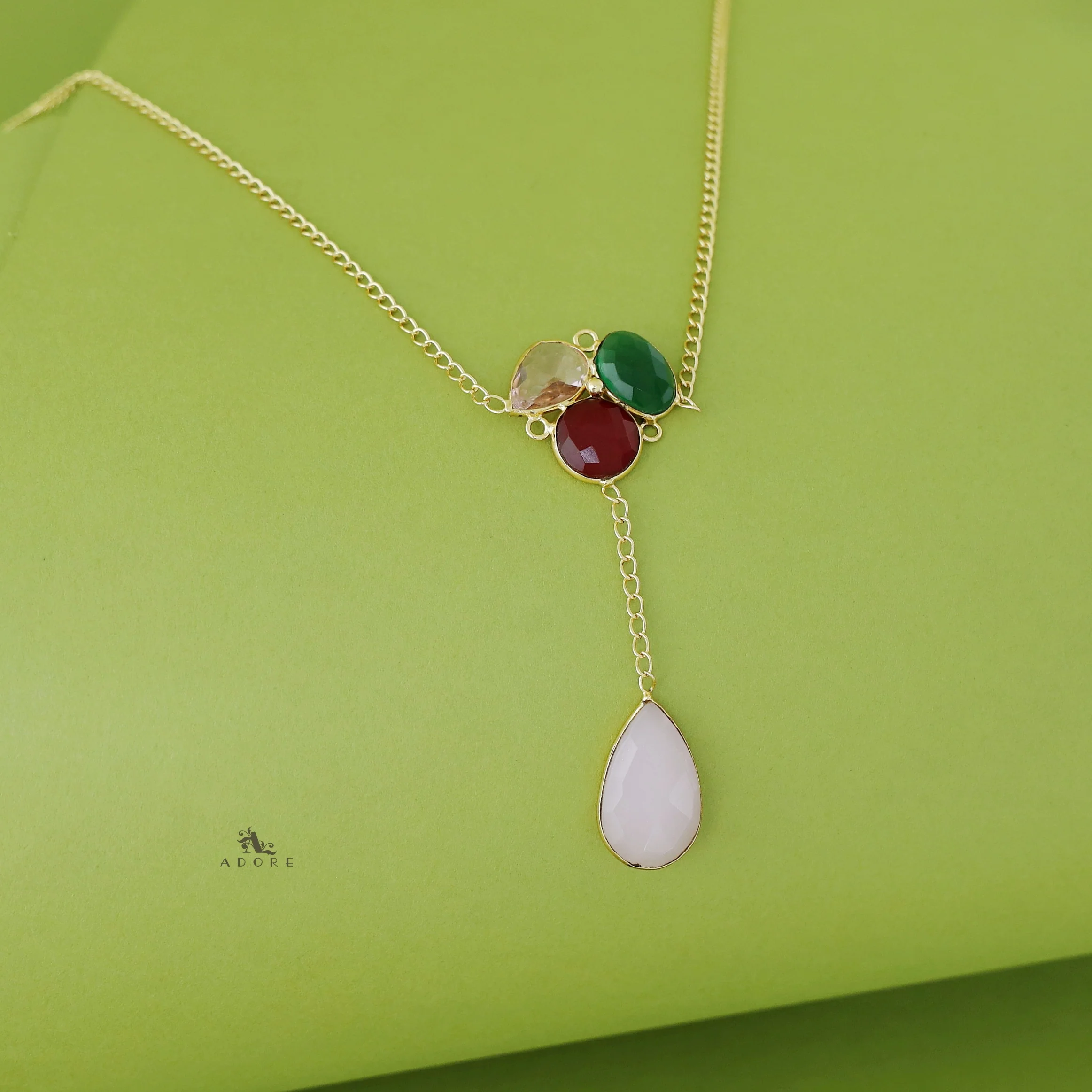 Nissa Multi Shape Glossy Neckpiece - Image 11