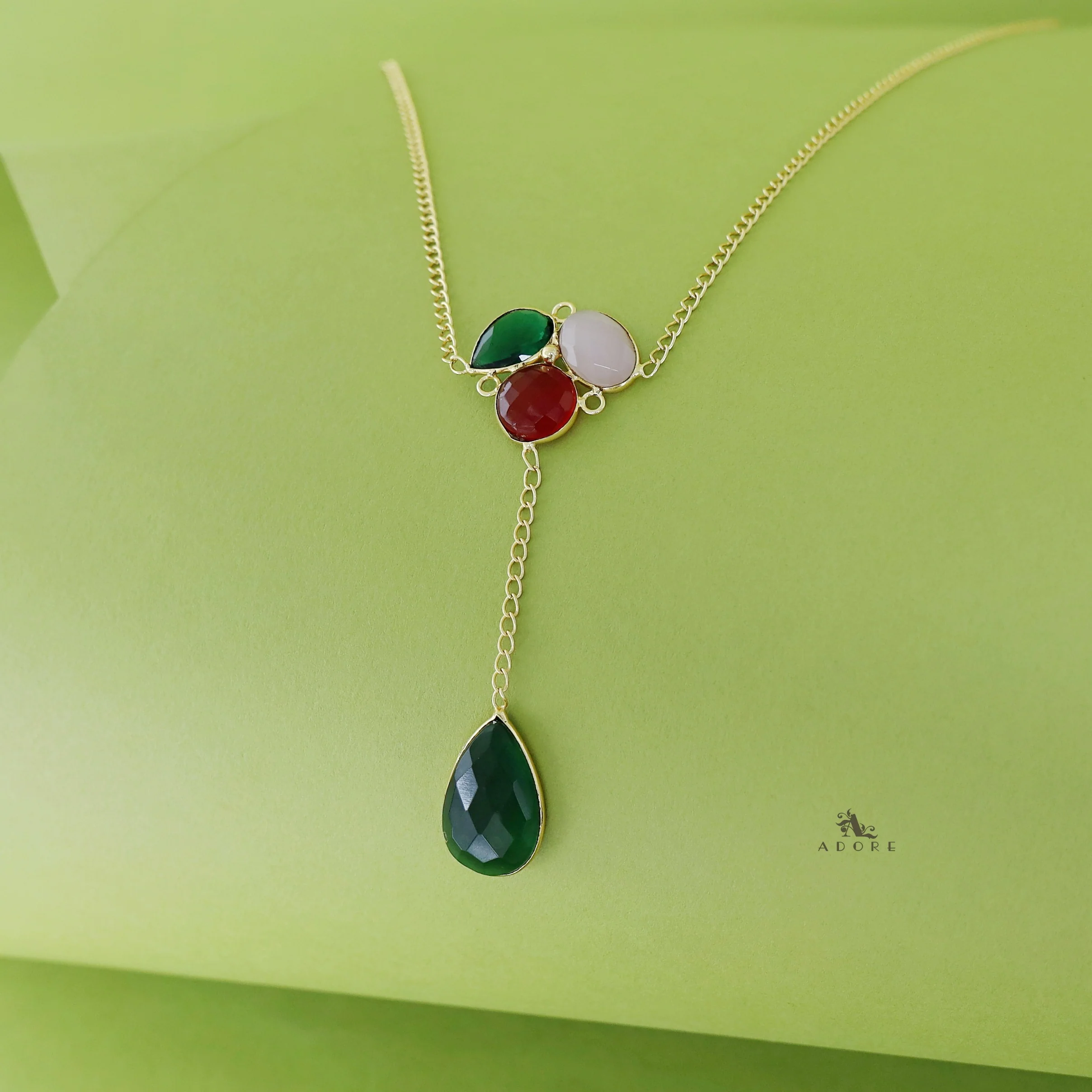 Nissa Multi Shape Glossy Neckpiece - Image 3