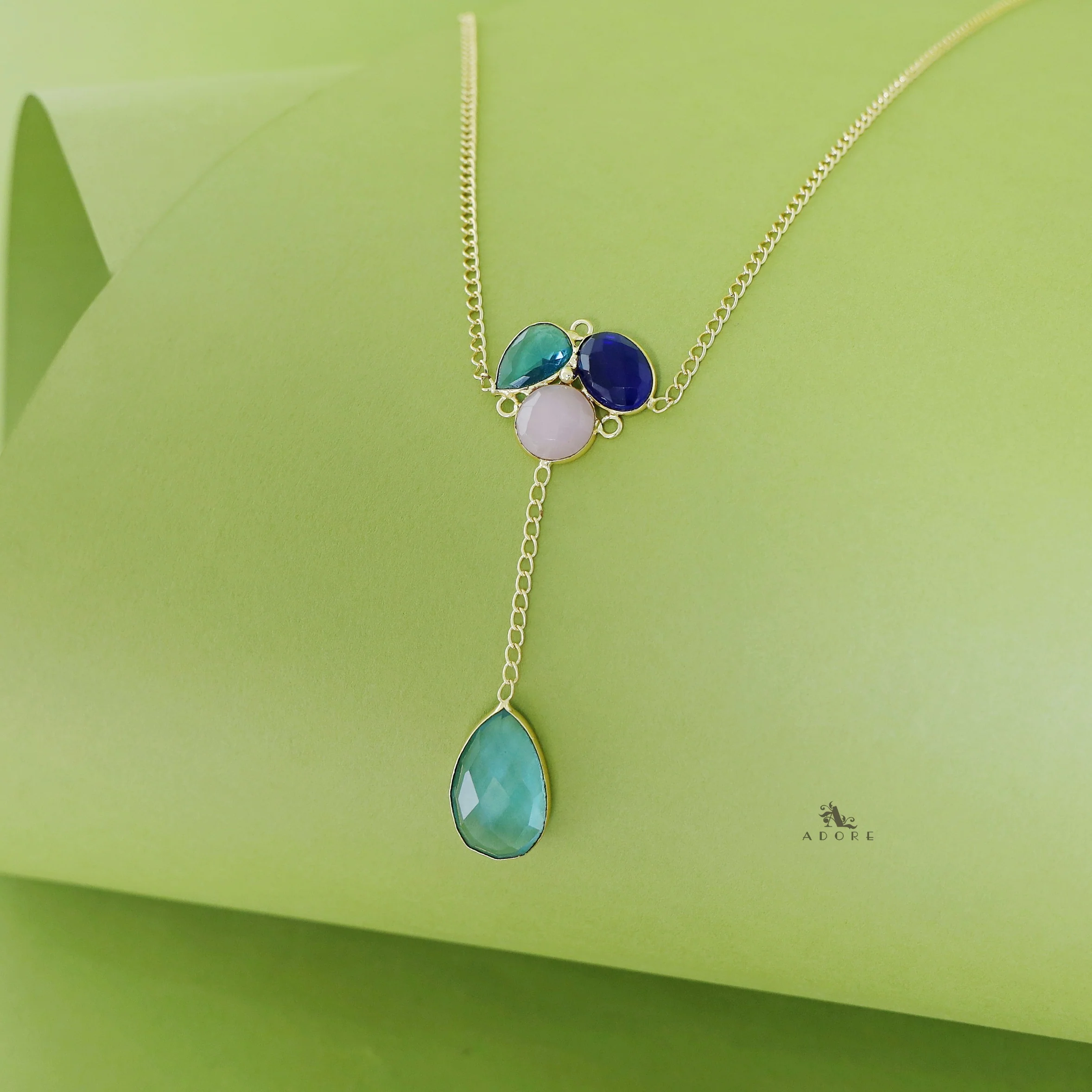 Nissa Multi Shape Glossy Neckpiece - Image 4
