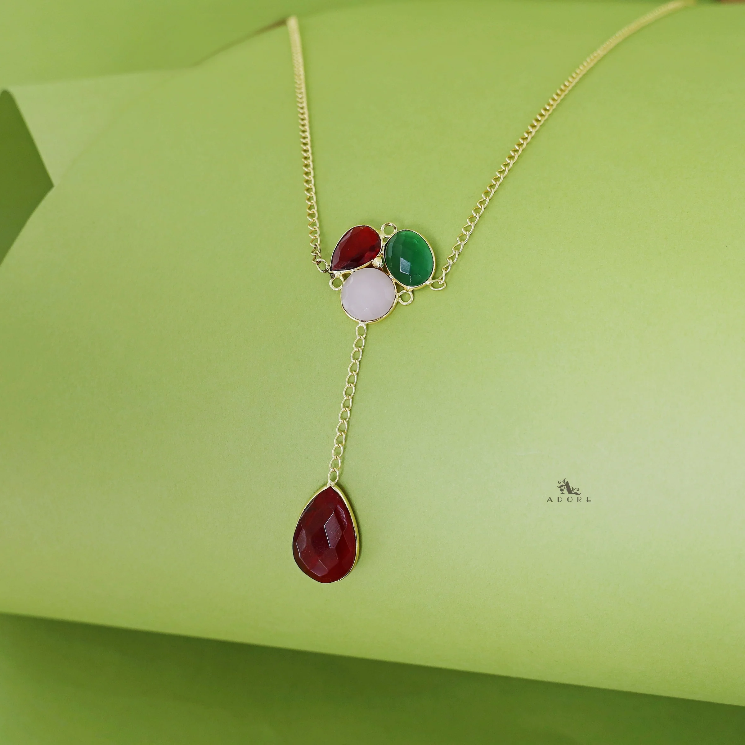 Nissa Multi Shape Glossy Neckpiece - Image 6