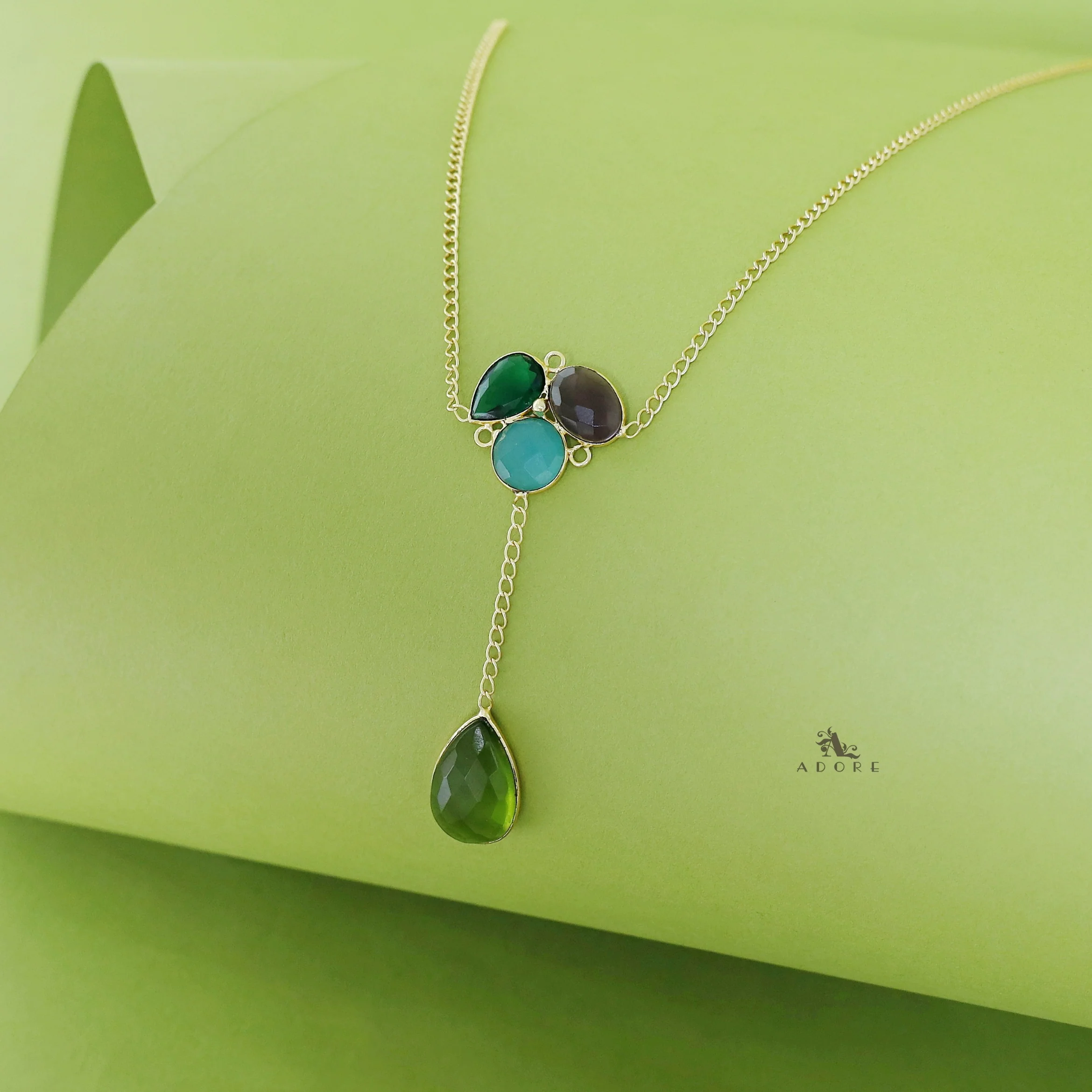Nissa Multi Shape Glossy Neckpiece - Image 7