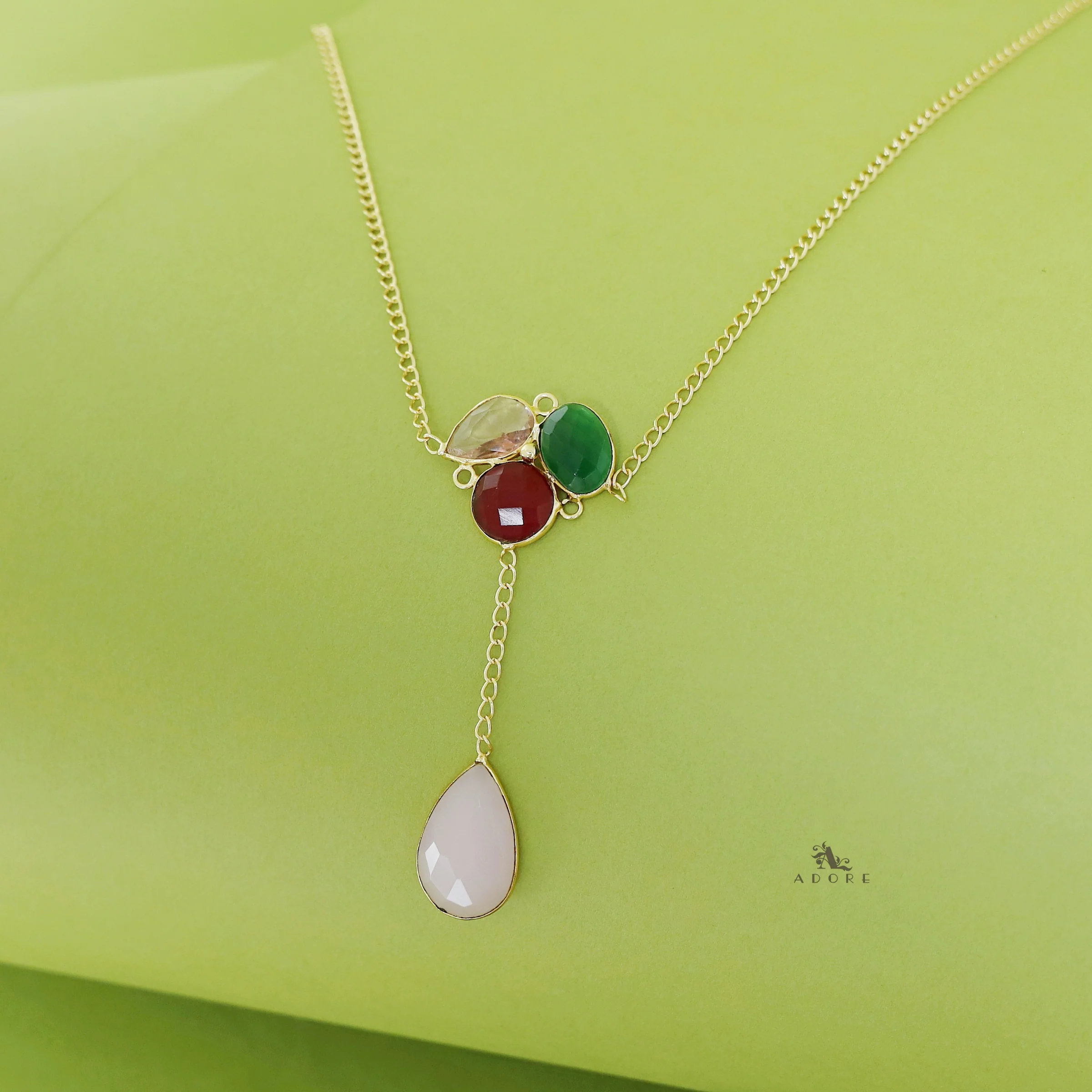 Nissa Multi Shape Glossy Neckpiece - Image 9