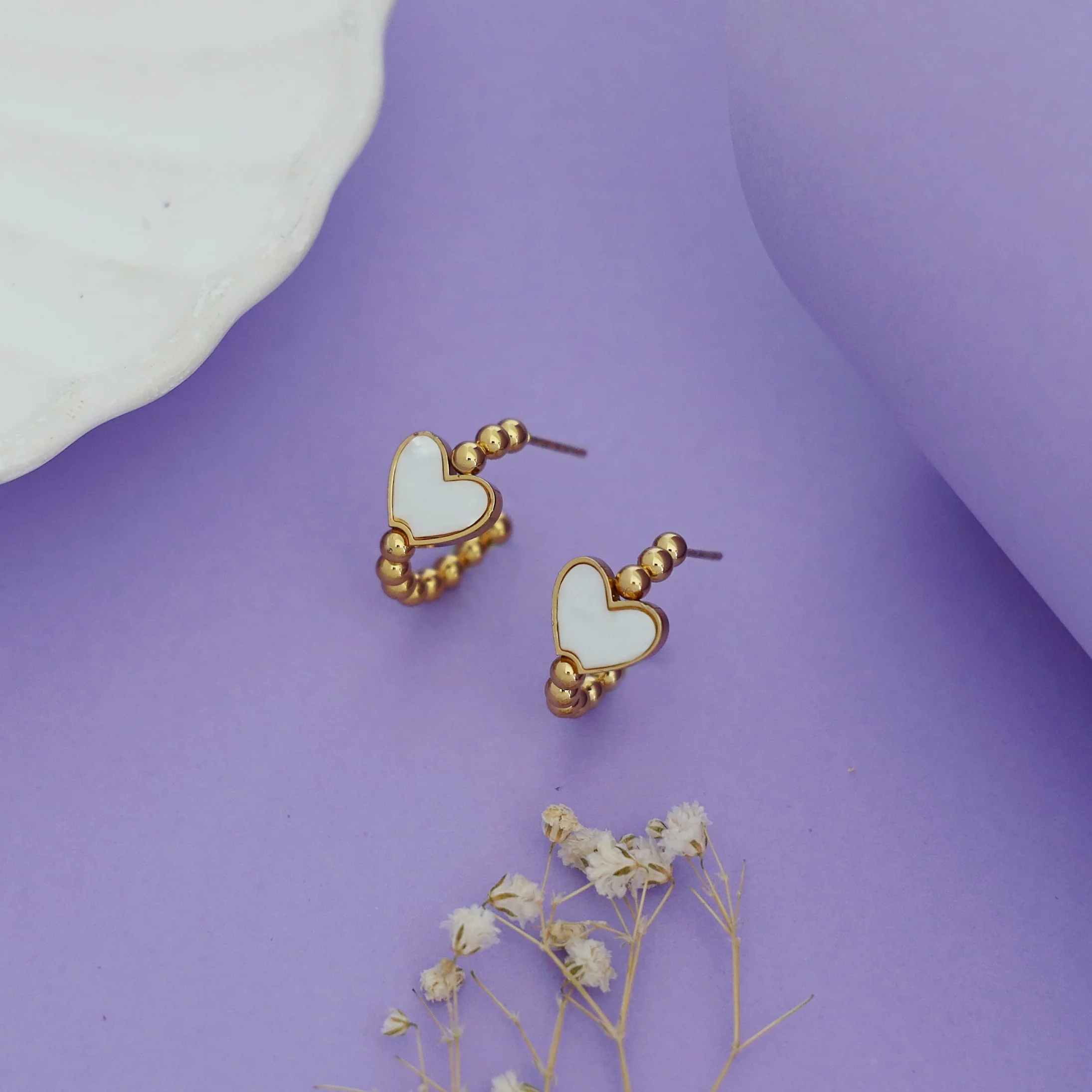 Nivina Golden Ball Mop Heart Hoop - Image 2