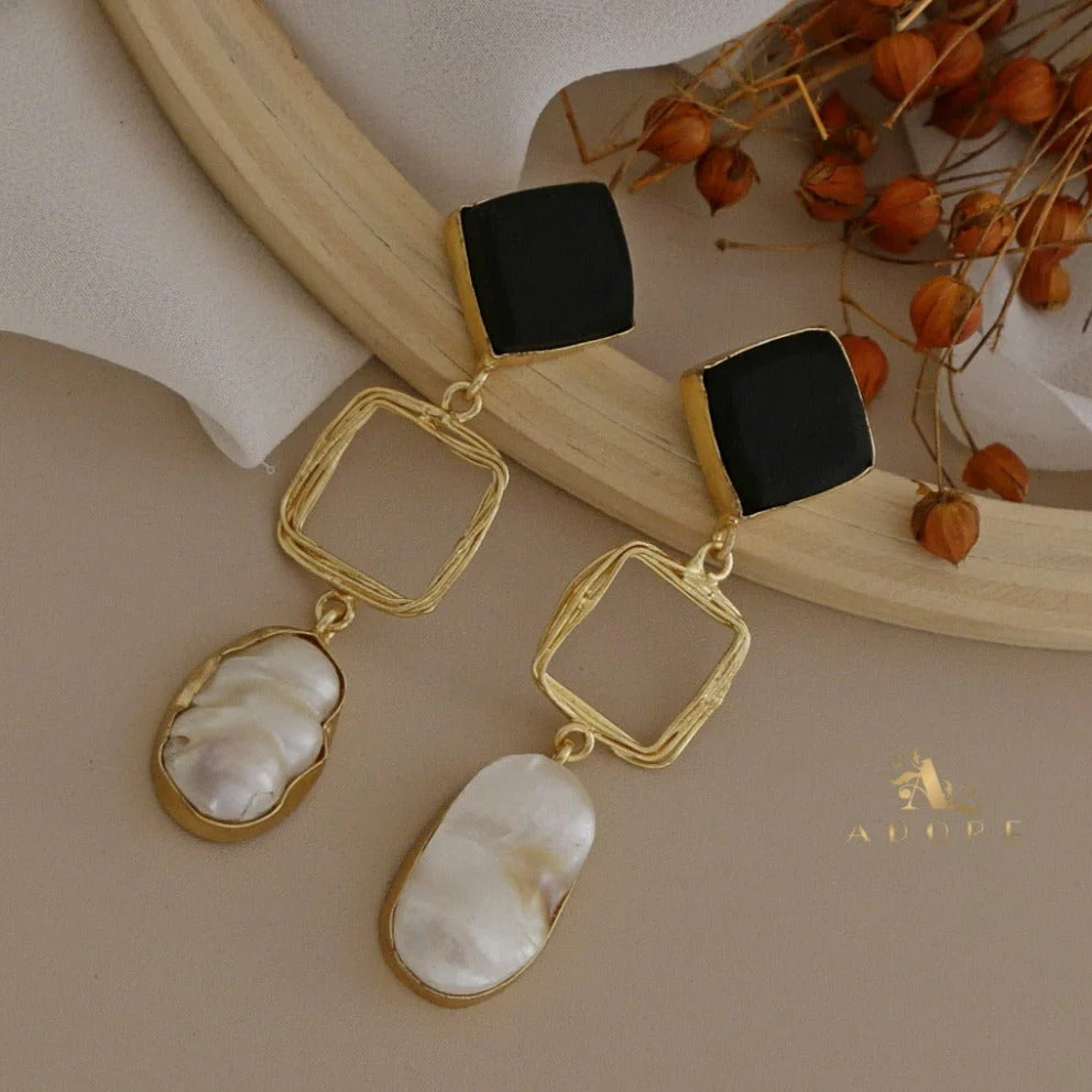 Niya Raw Stone Diamondina Baroque Earring - Image 18