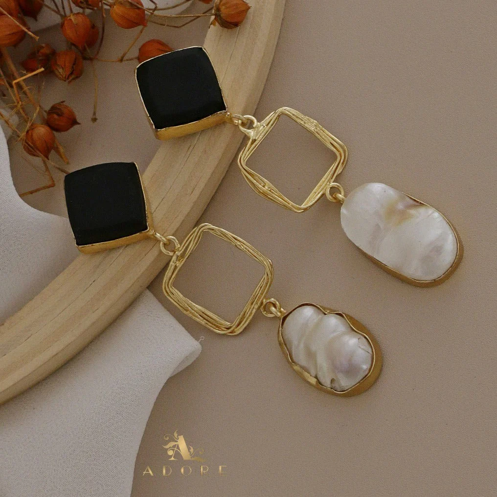 Niya Raw Stone Diamondina Baroque Earring - Image 19