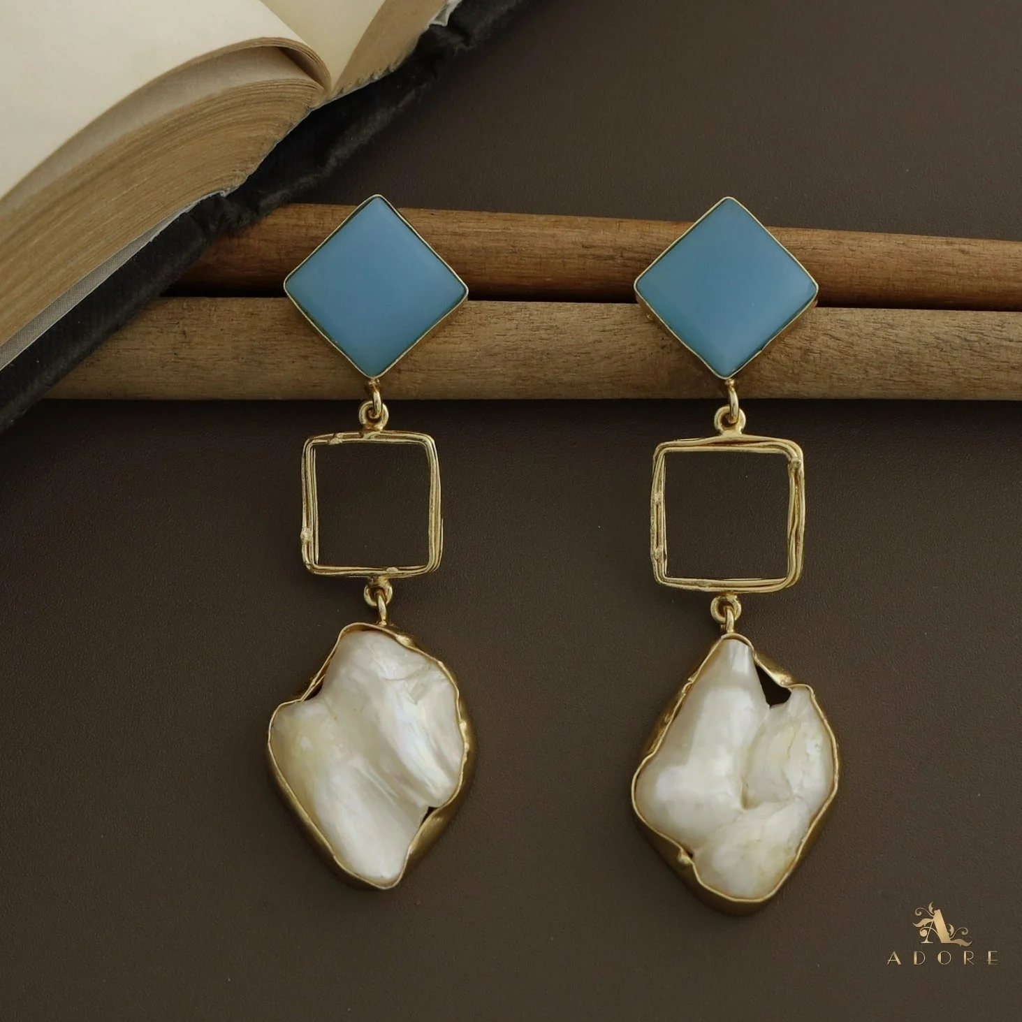 Niya Raw Stone Diamondina Baroque Earring - Image 25