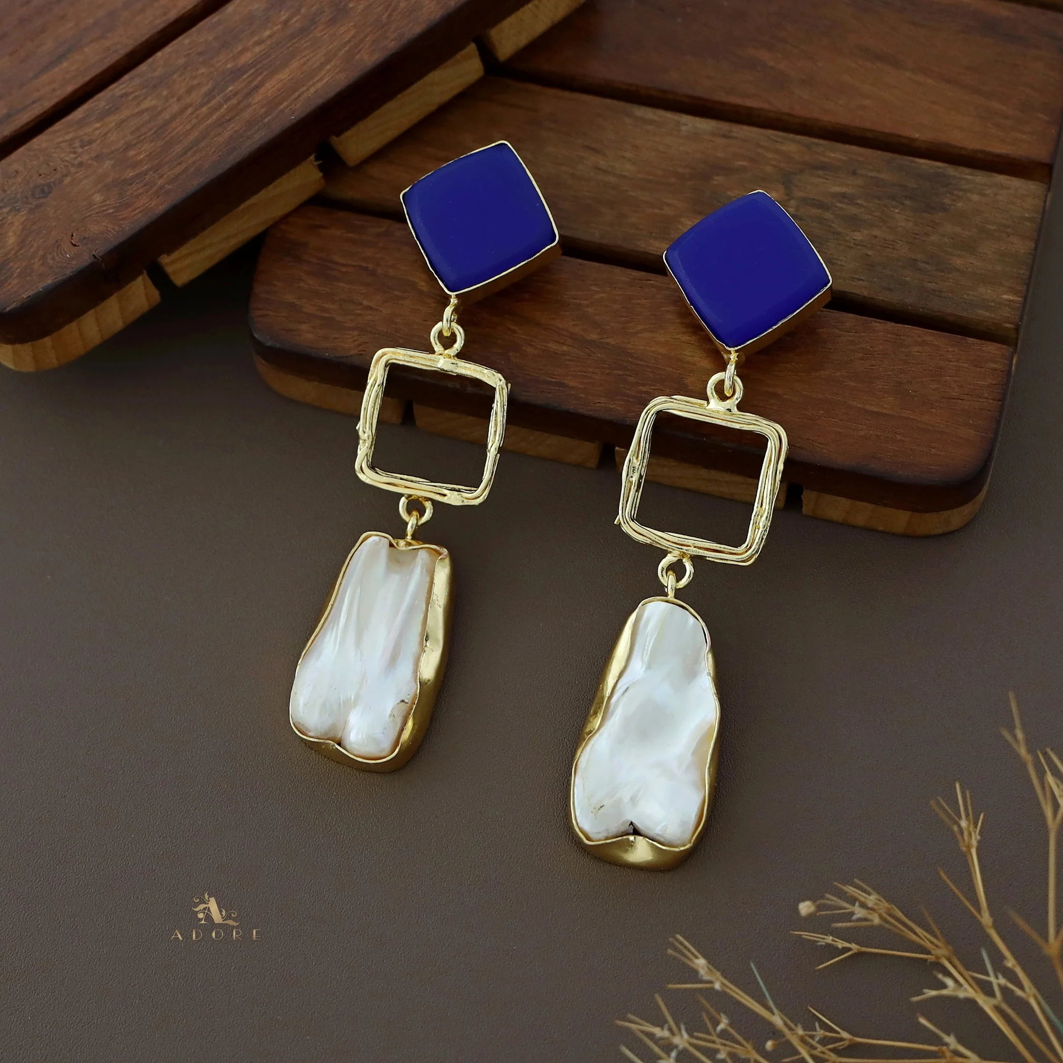 Niya Raw Stone Diamondina Baroque Earring - Image 27