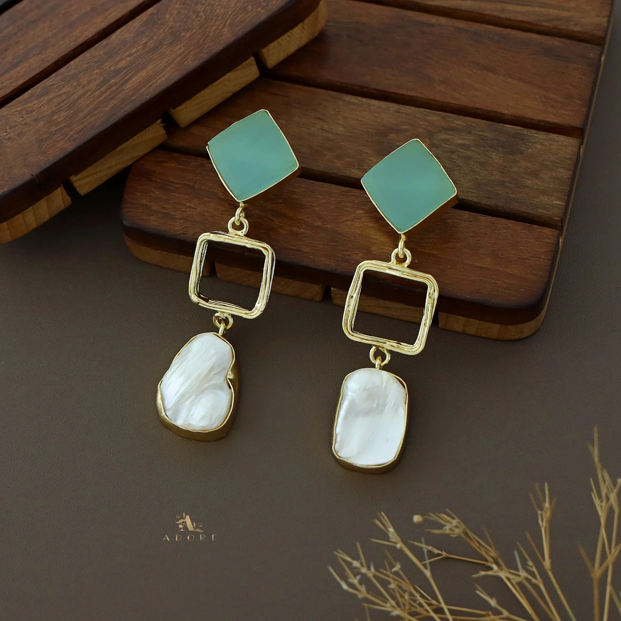 Niya Raw Stone Diamondina Baroque Earring - Image 28