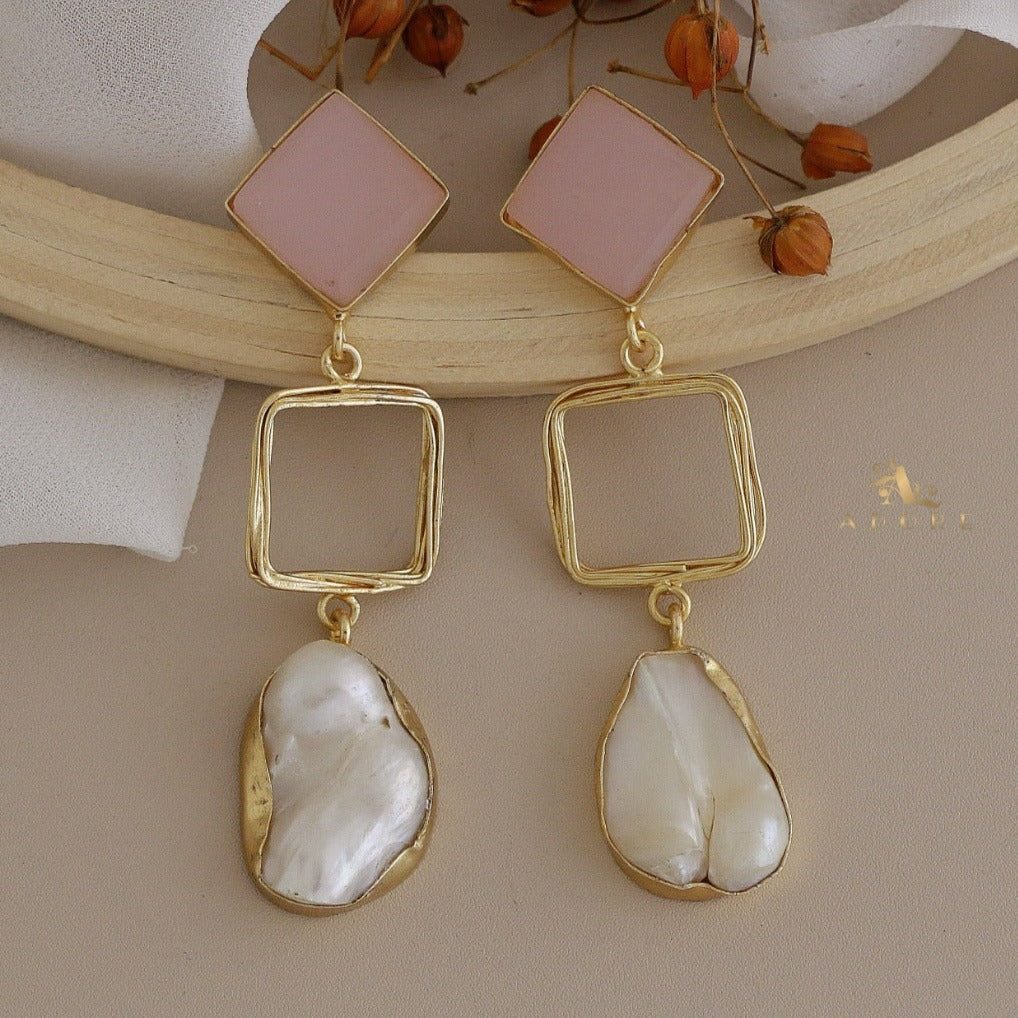 Niya Raw Stone Diamondina Baroque Earring - Image 7