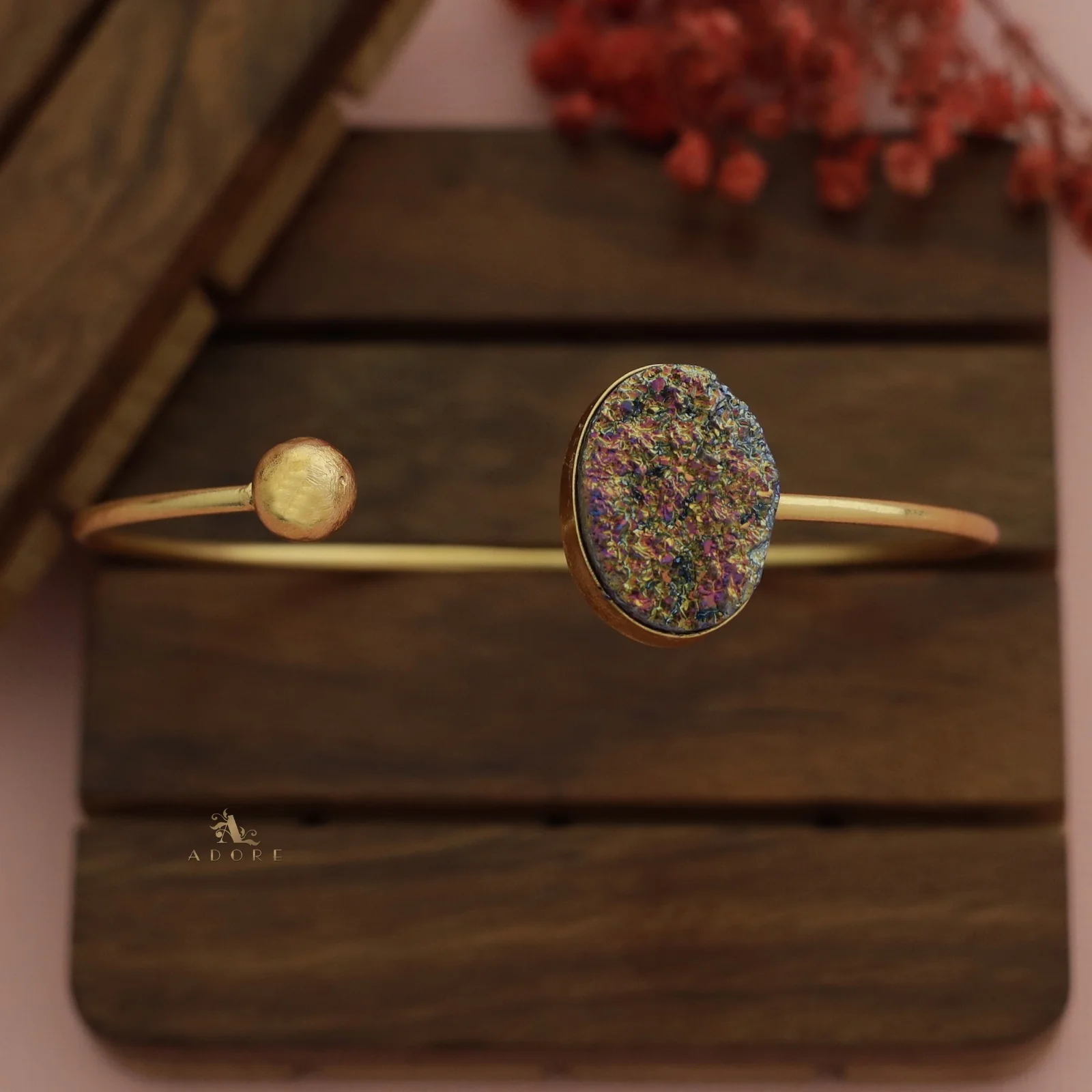 Novlie Oval Glittery Bangle - Image 10