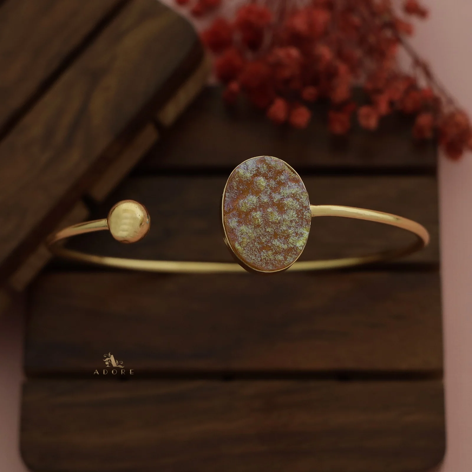 Novlie Oval Glittery Bangle - Image 3