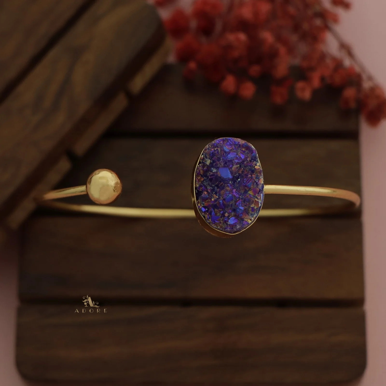 Novlie Oval Glittery Bangle - Image 5