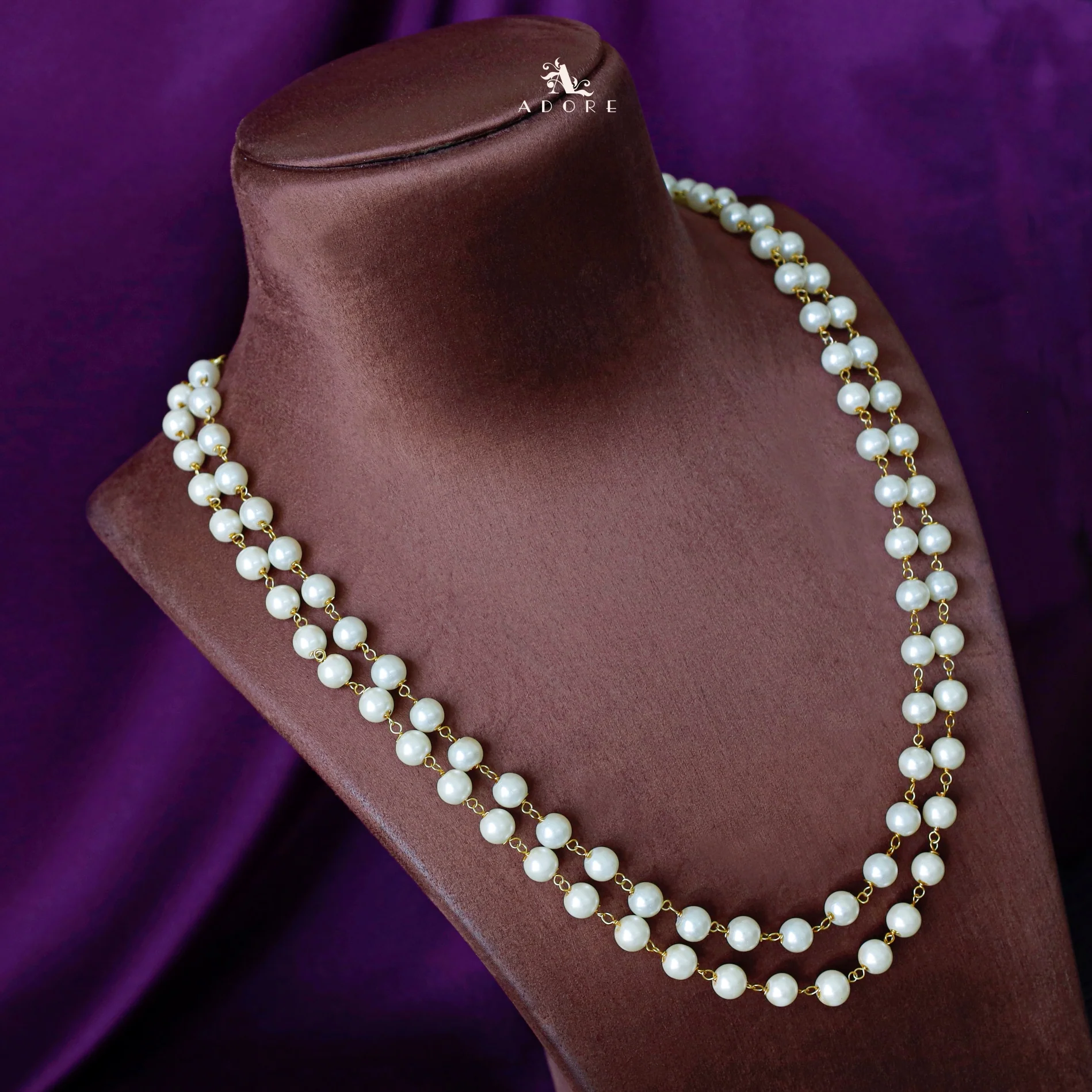 Nyla Two Layer Pearl Neckpiece - Image 7