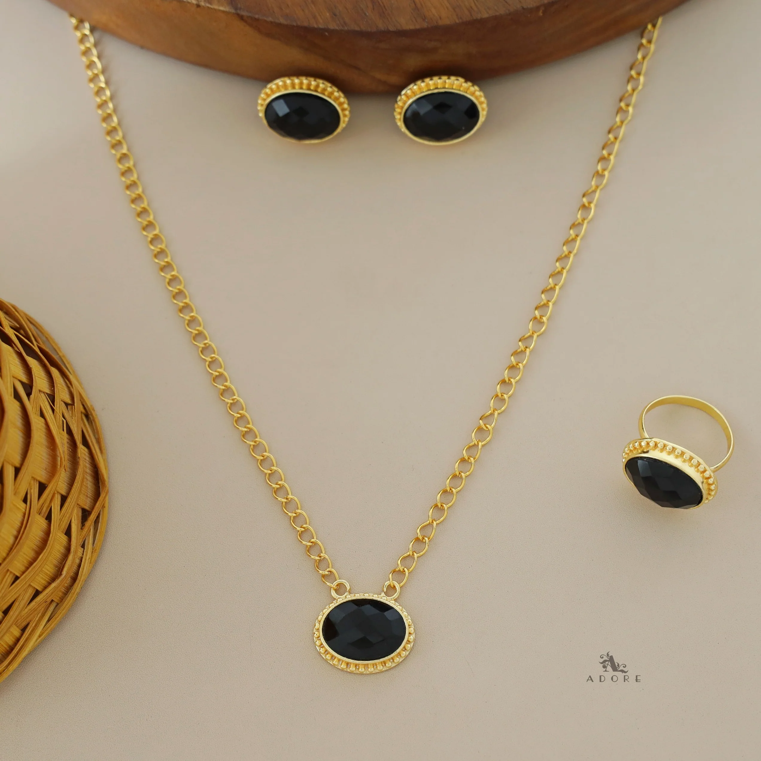 Olivia Golden Oval Glossy Combo - Image 4