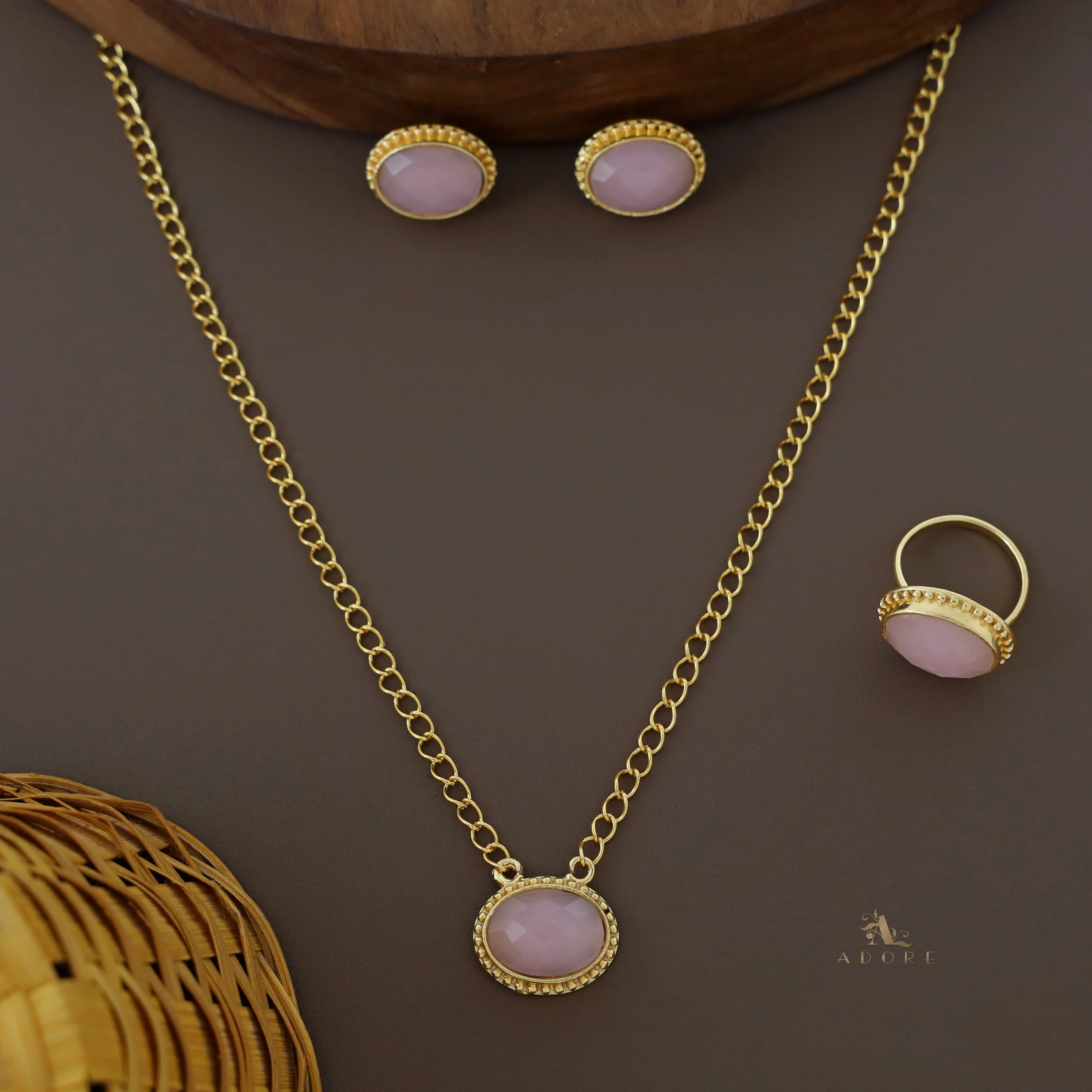 Olivia Golden Oval Glossy Combo - Image 5