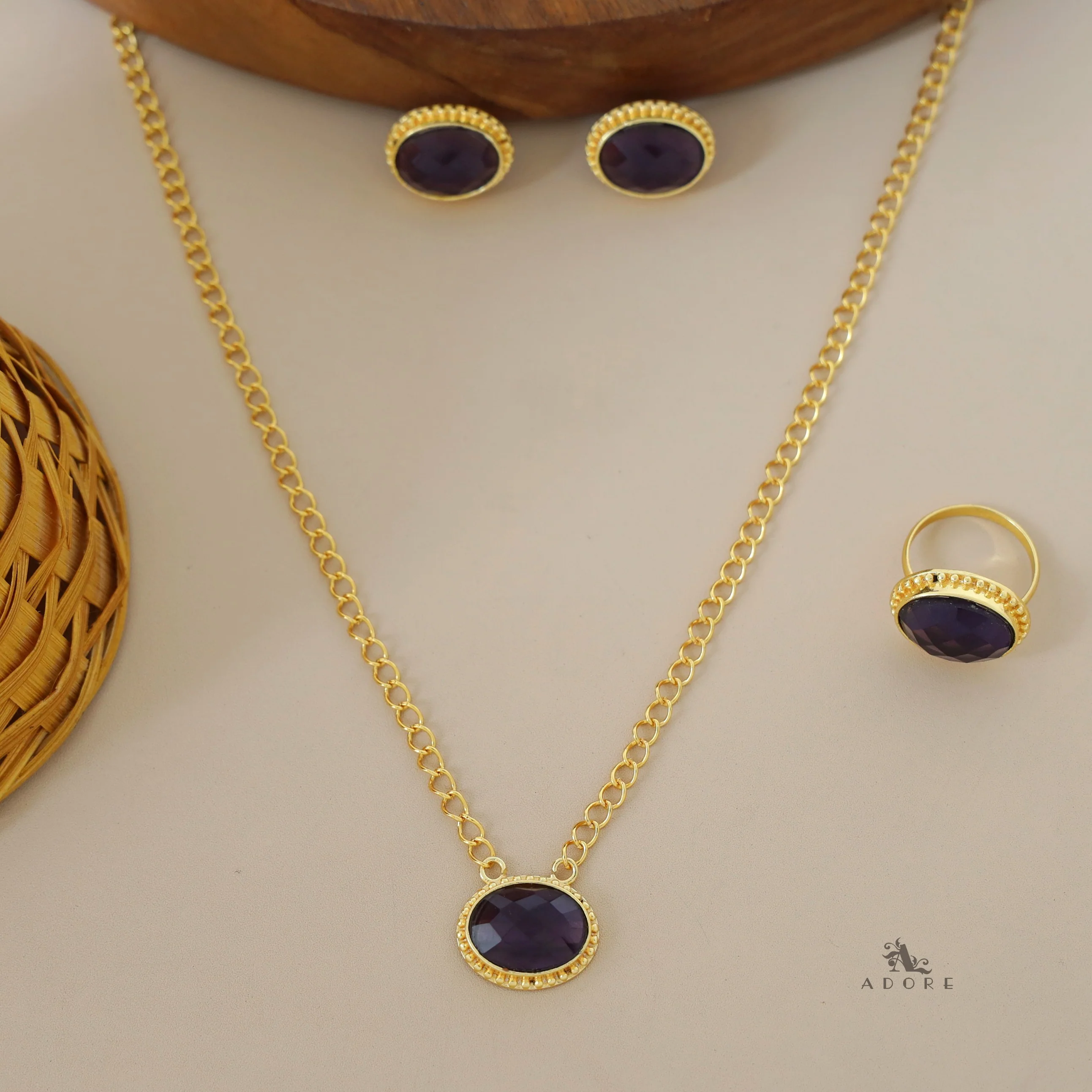 Olivia Golden Oval Glossy Combo - Image 6