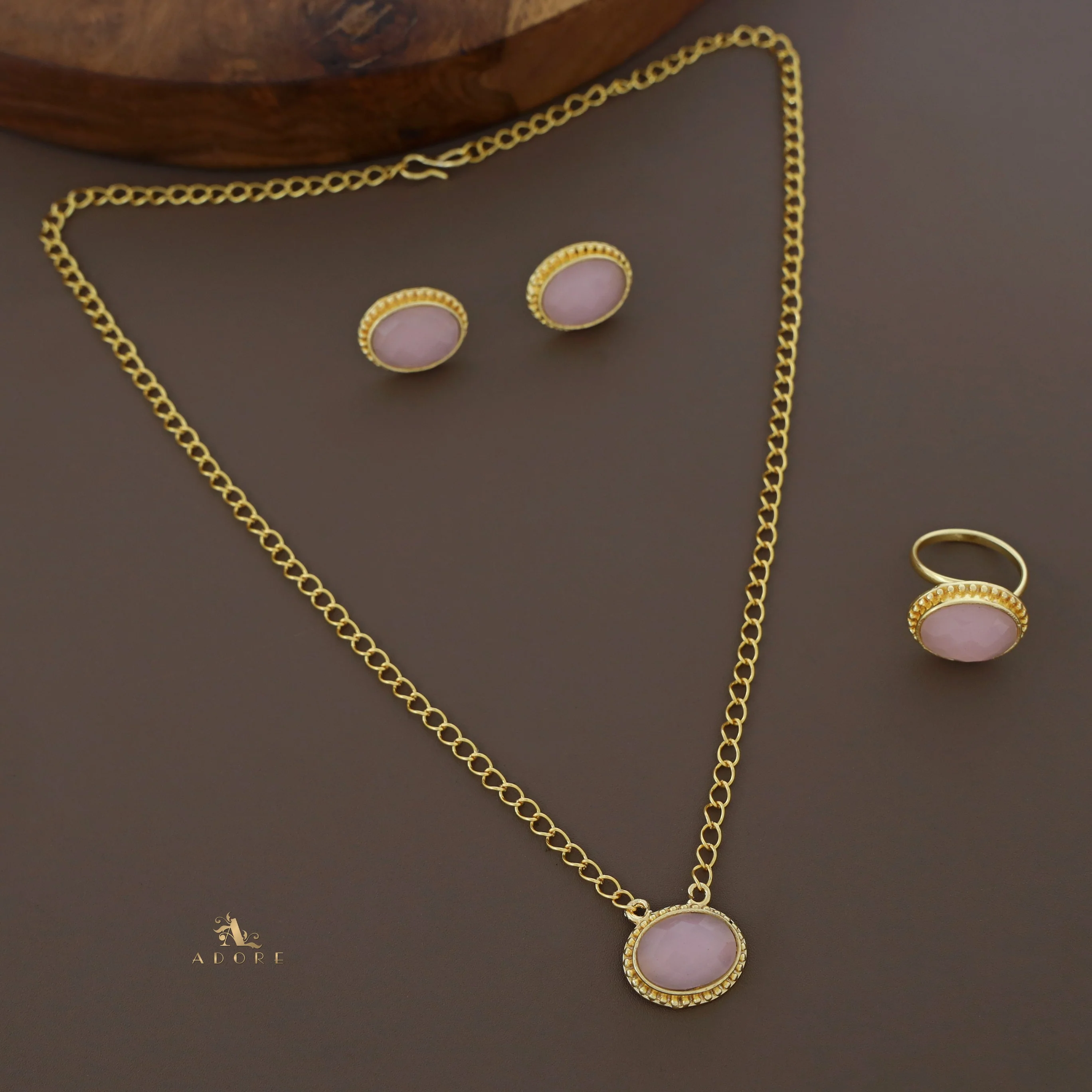 Olivia Golden Oval Glossy Combo - Image 8