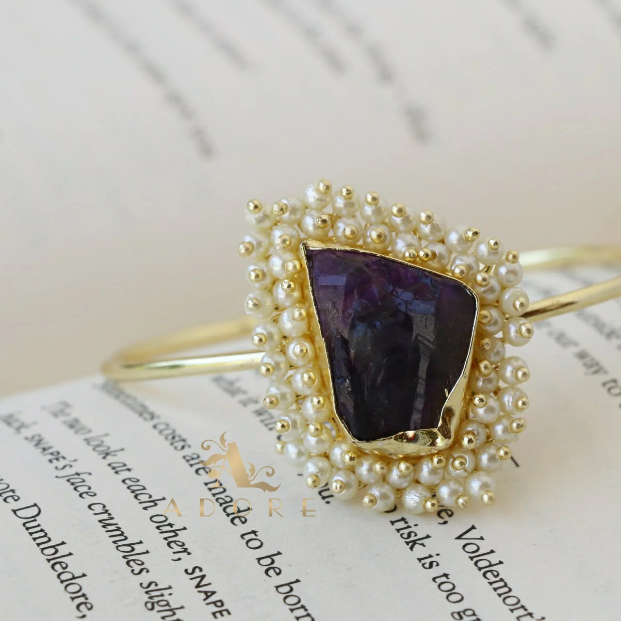 One Stone Raw Stone Bangle (Colour Options) - Image 19