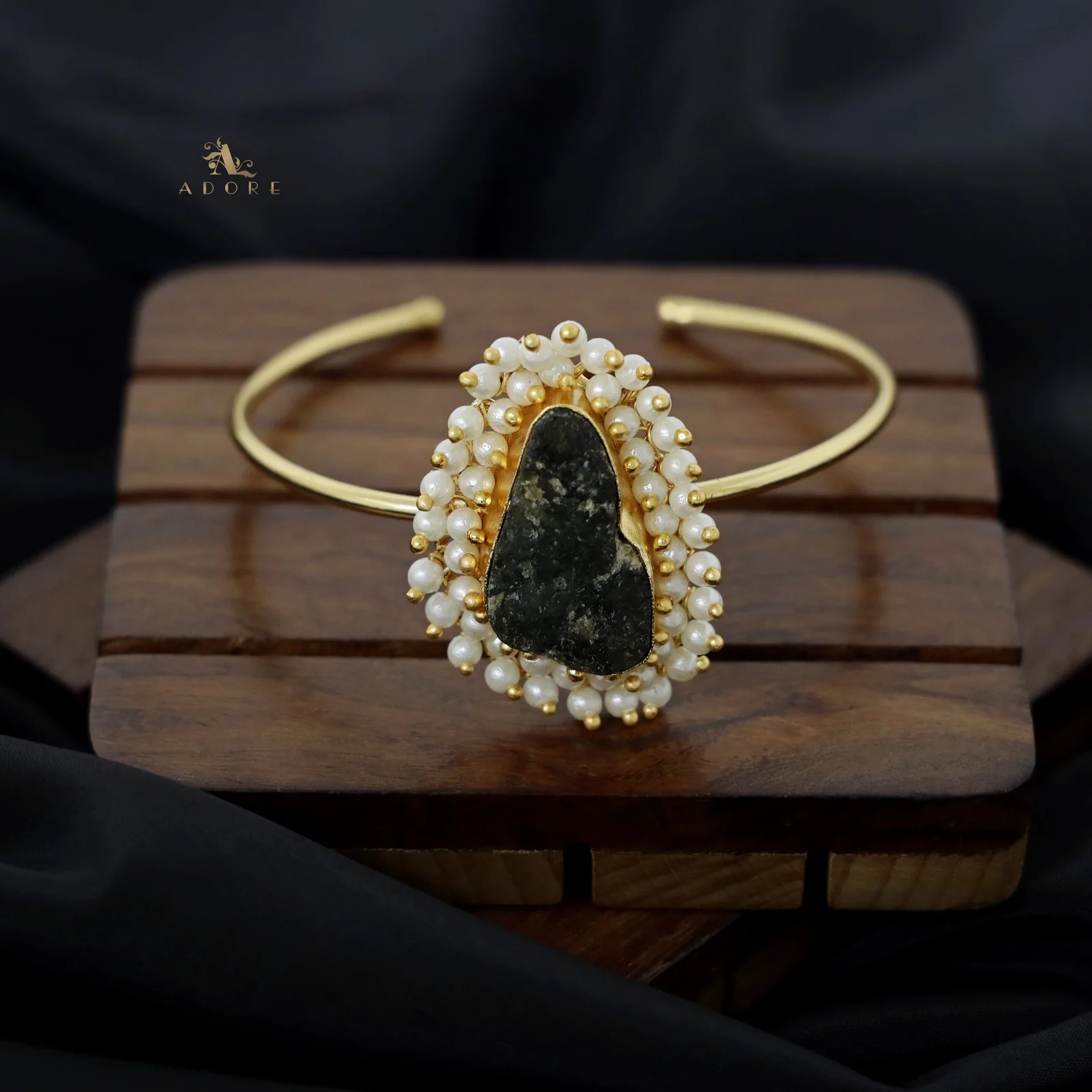 One Stone Raw Stone Bangle (Colour Options) - Image 2