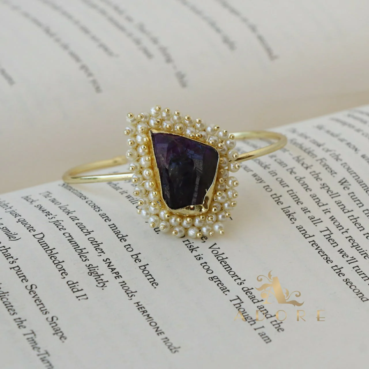 One Stone Raw Stone Bangle (Colour Options) - Image 24