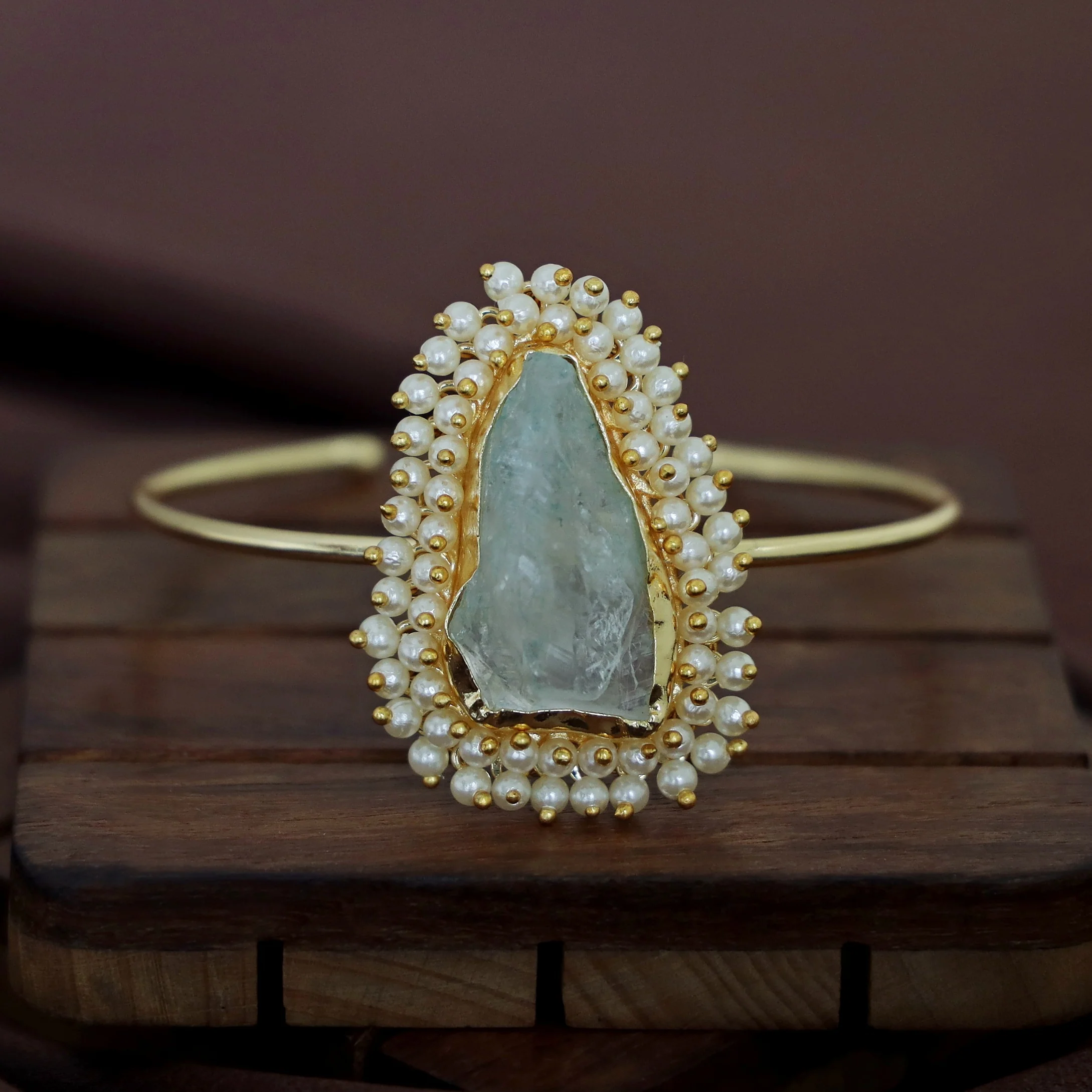 One Stone Raw Stone Bangle (Colour Options) - Image 45
