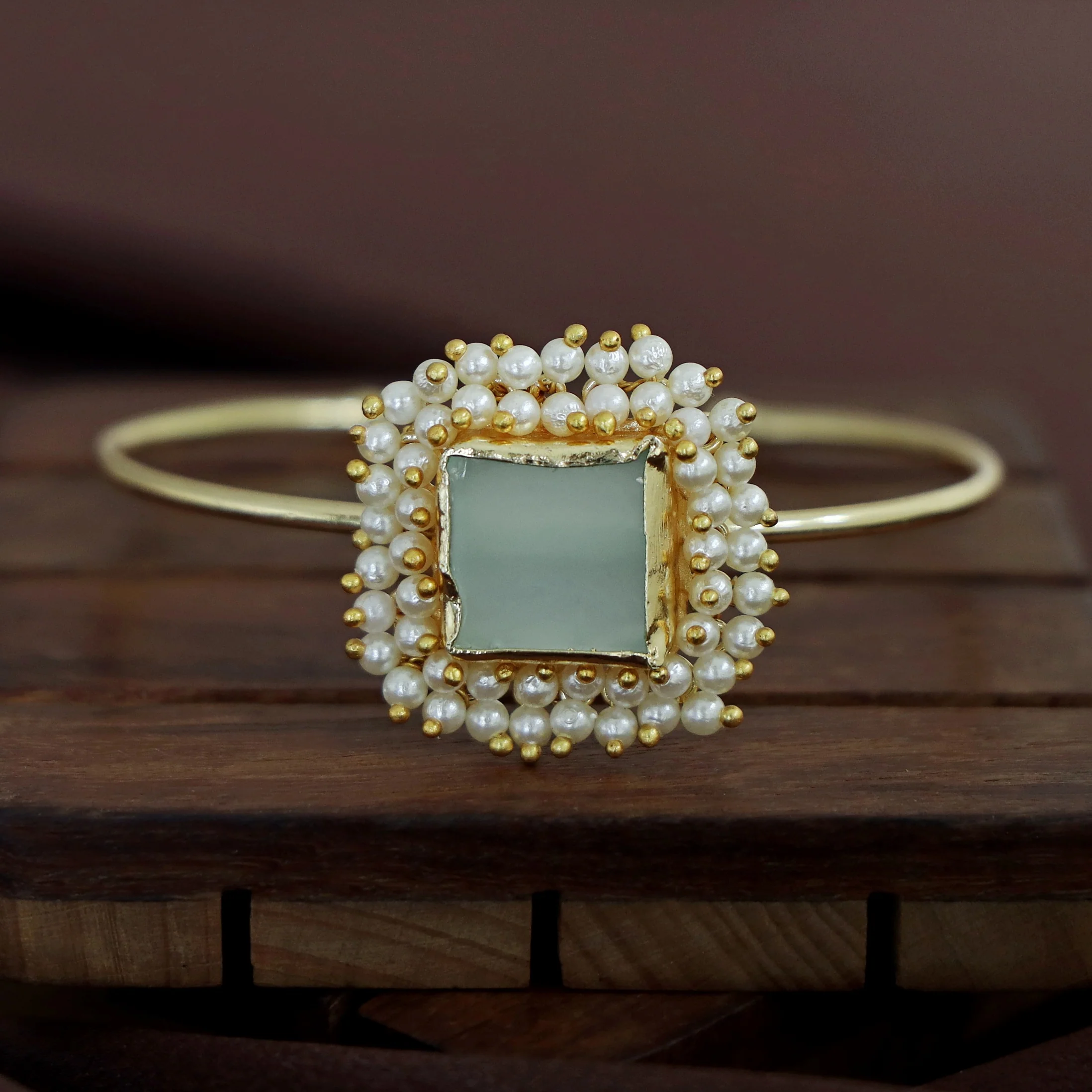 One Stone Raw Stone Bangle (Colour Options) - Image 46