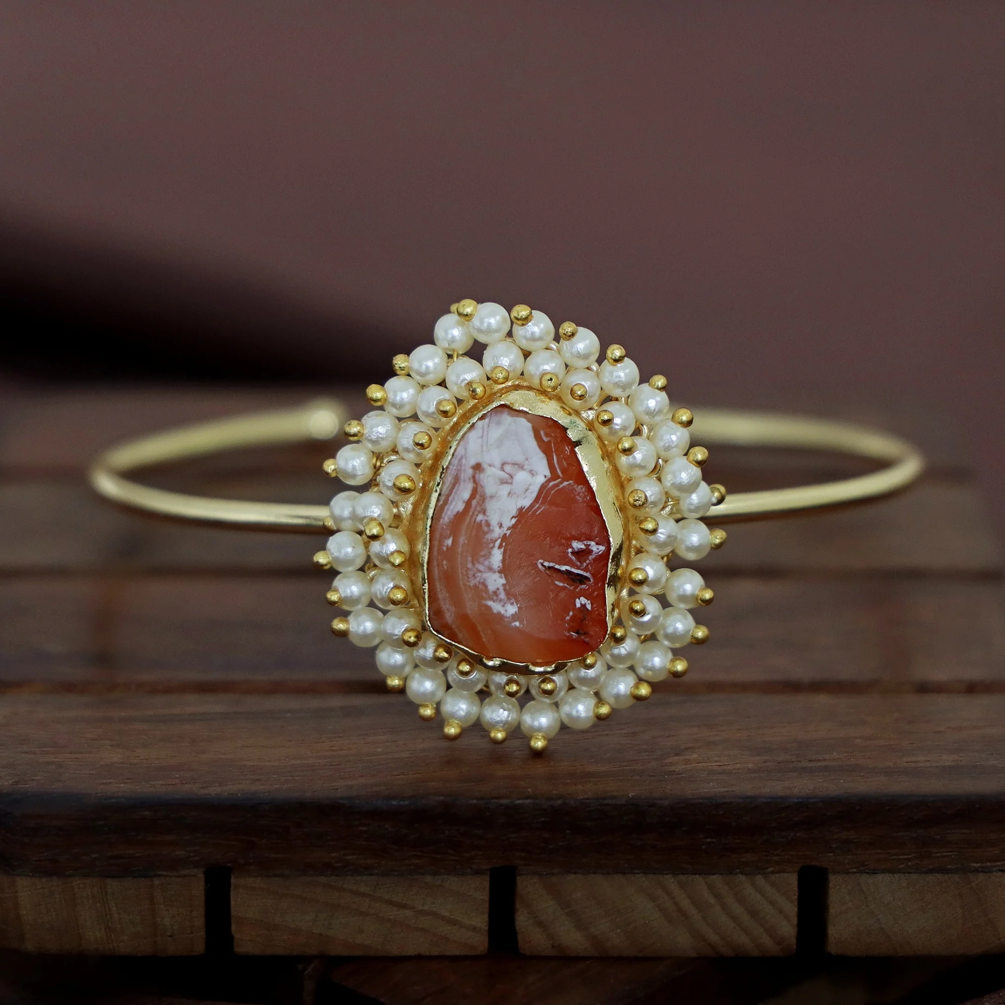 One Stone Raw Stone Bangle (Colour Options) - Image 47