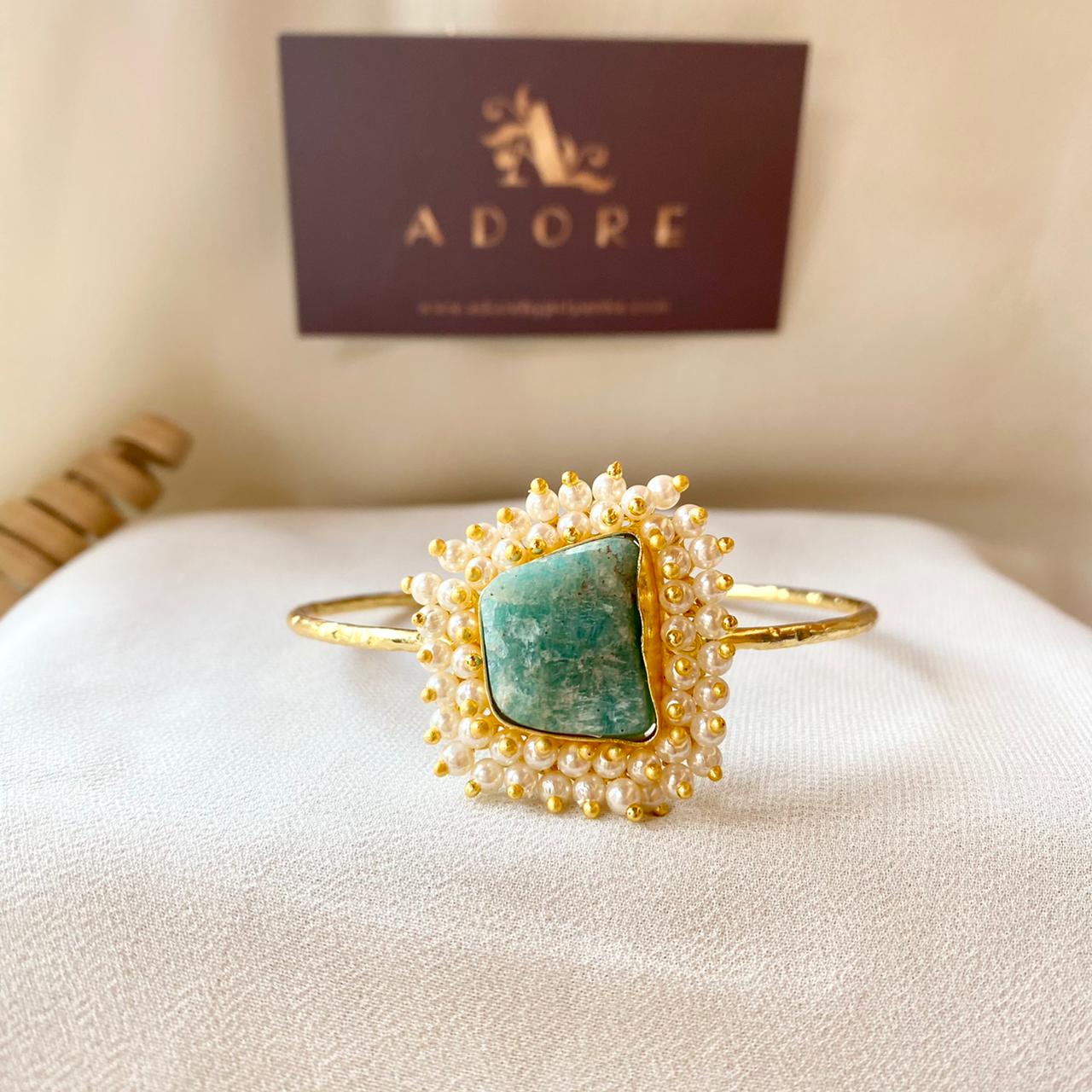 One Stone Raw Stone Bangle (Colour Options) - Image 5