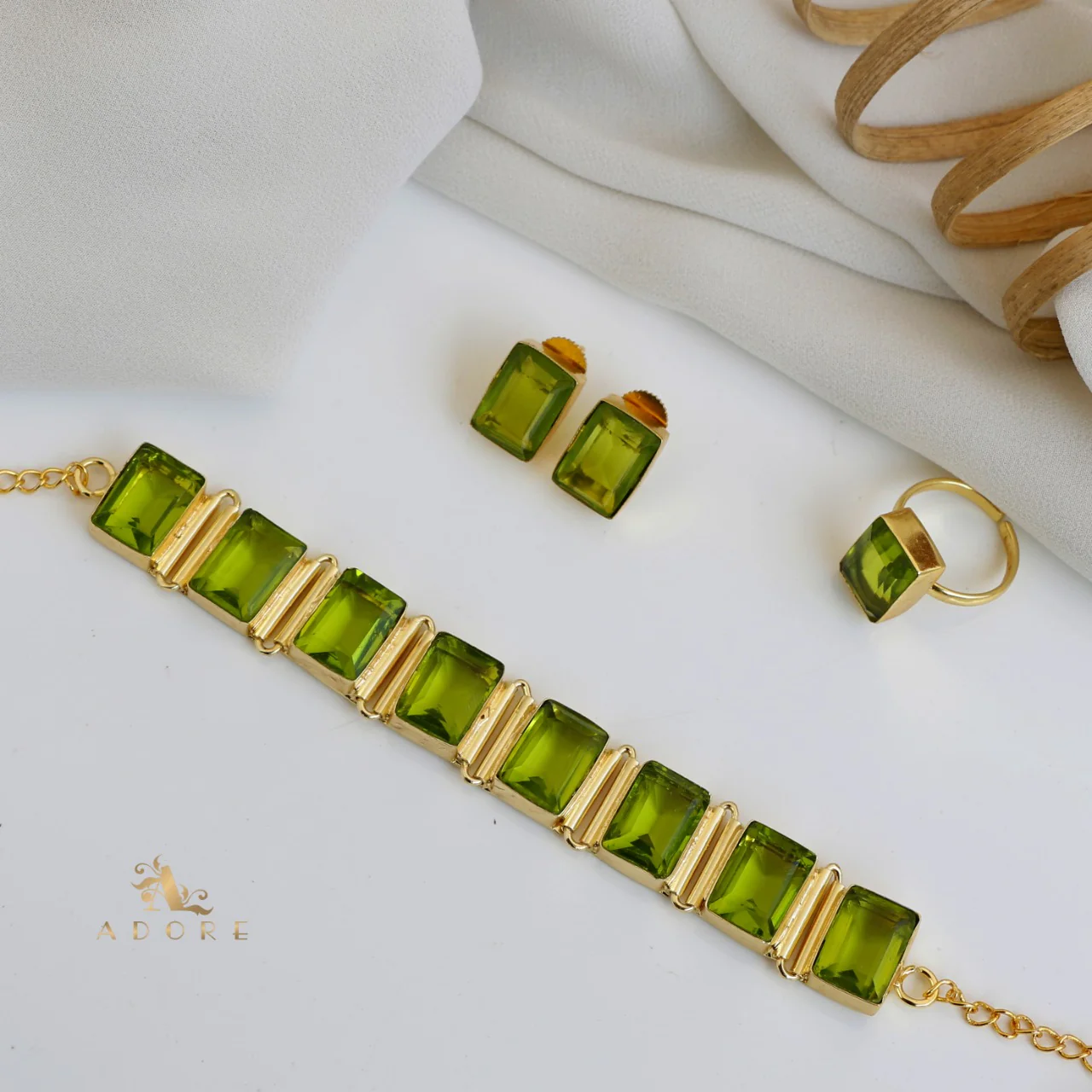 Opaline Square Choker Combo Set - Image 11