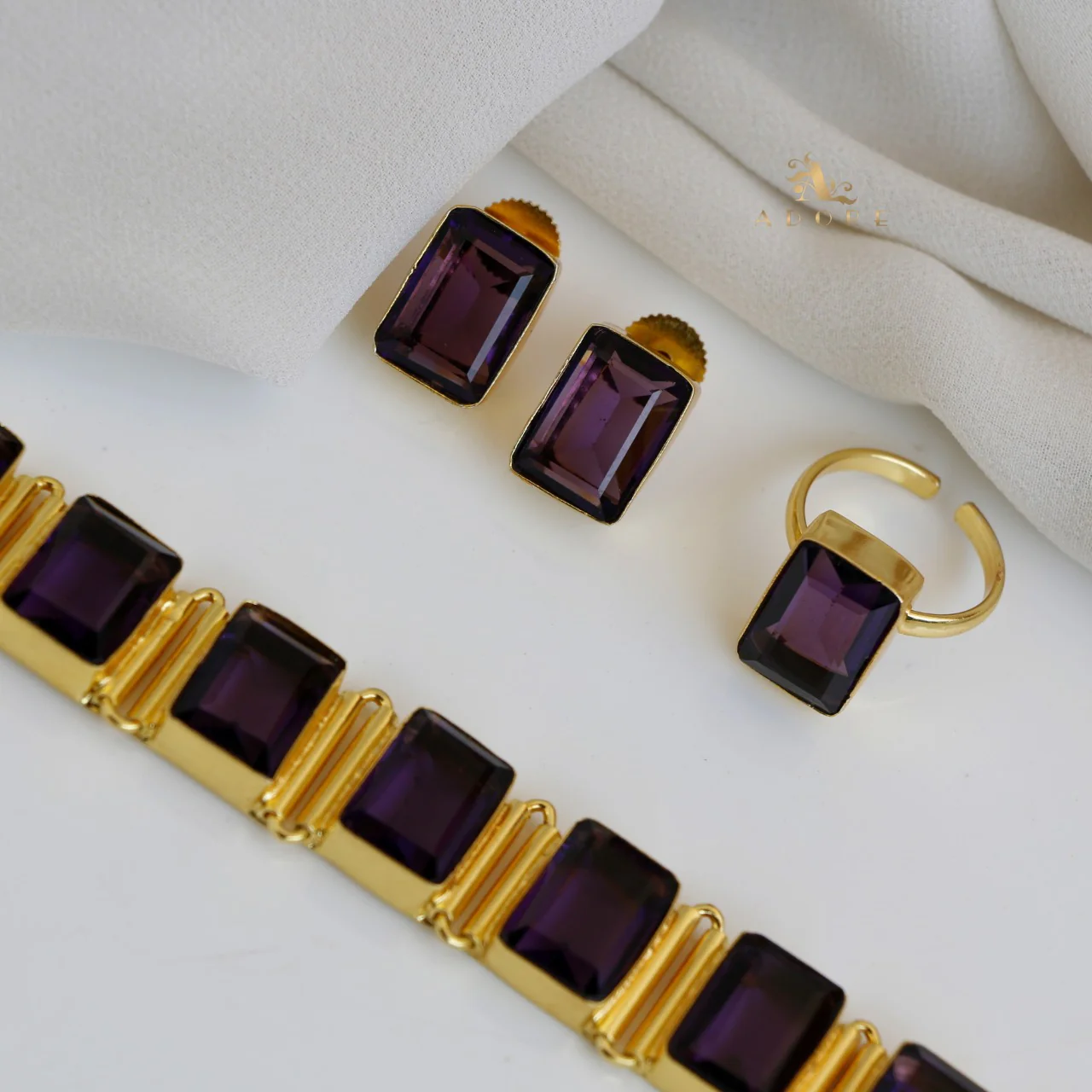 Opaline Square Choker Combo Set - Image 15