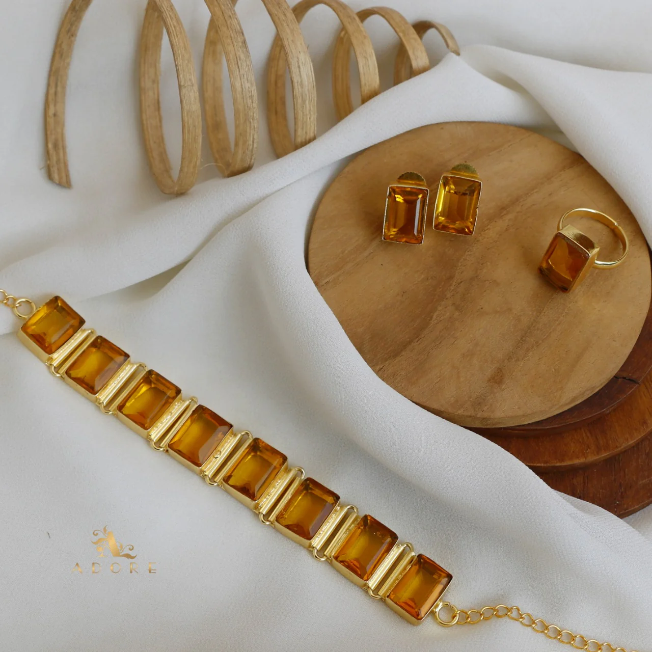 Opaline Square Choker Combo Set - Image 34