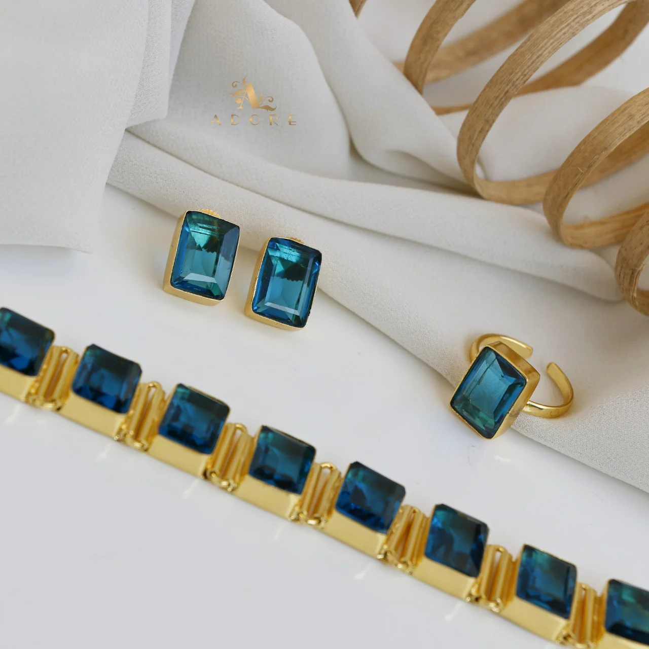 Opaline Square Choker Combo Set - Image 35