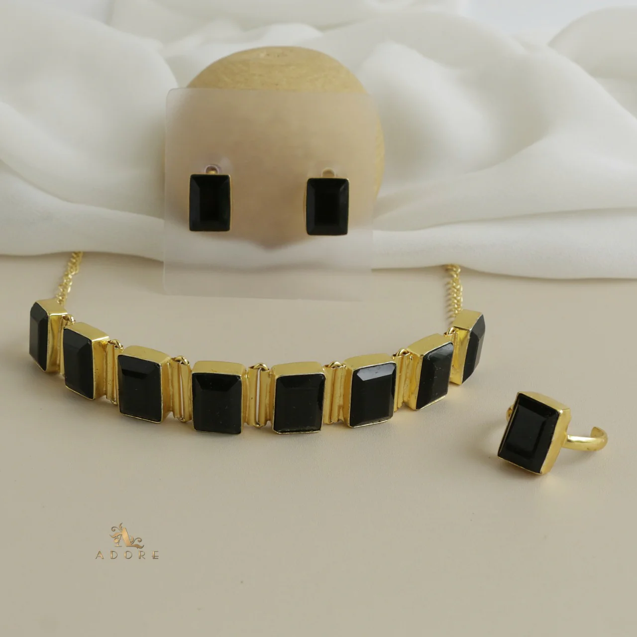 Opaline Square Choker Combo Set - Image 37