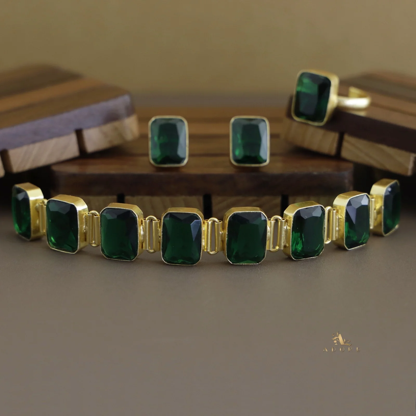 Opaline Square Choker Combo Set - Image 42