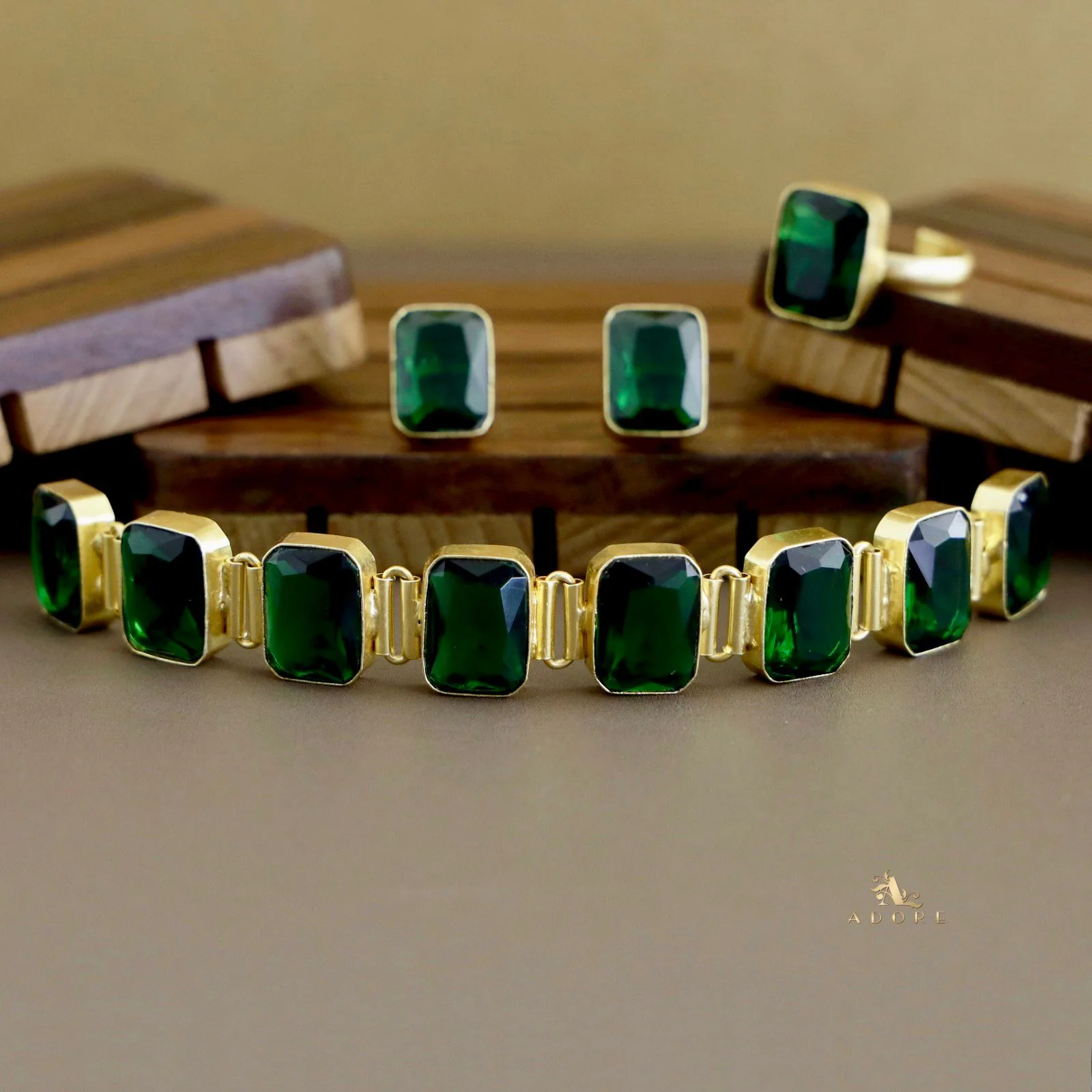 Opaline Square Choker Combo Set - Image 43