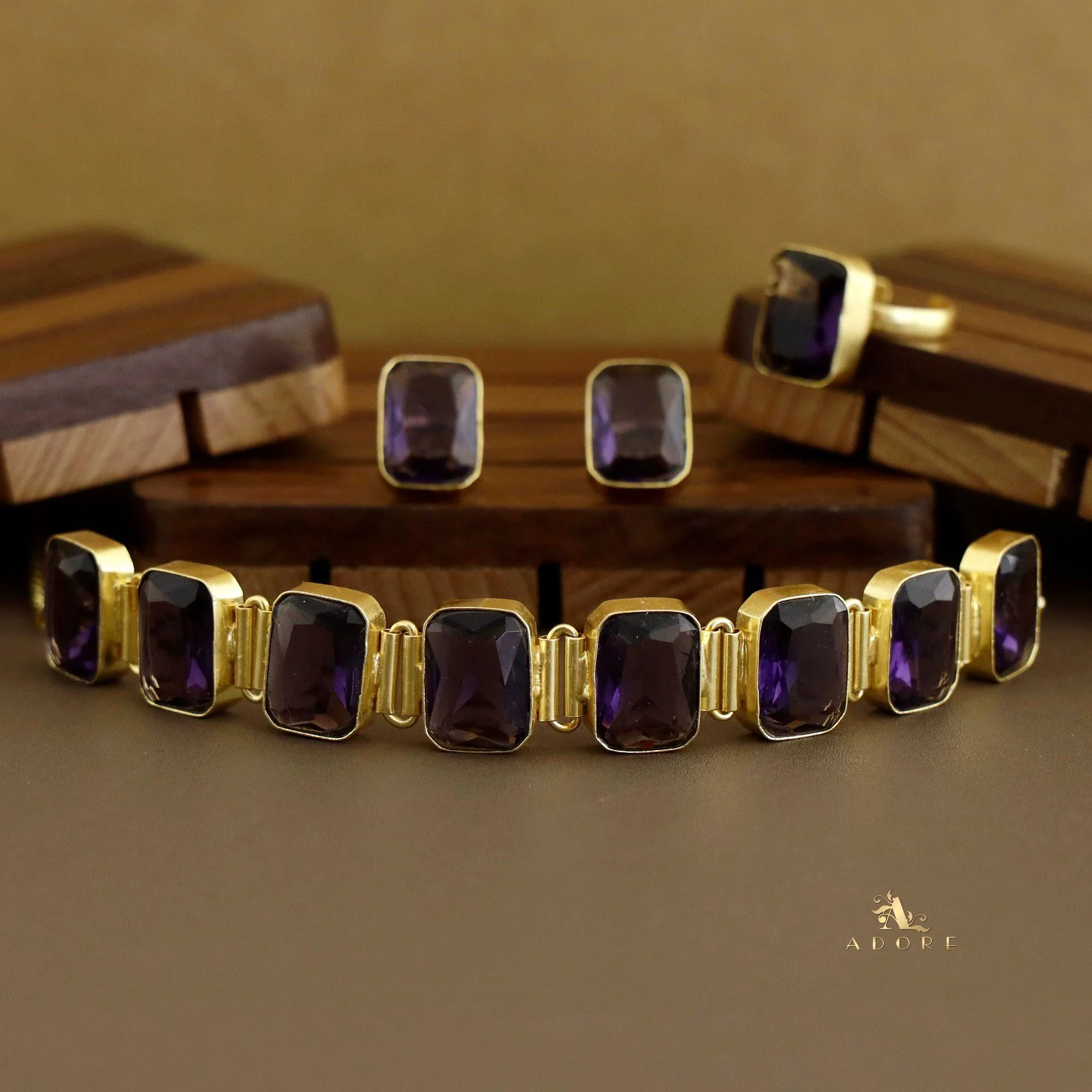 Opaline Square Choker Combo Set - Image 6