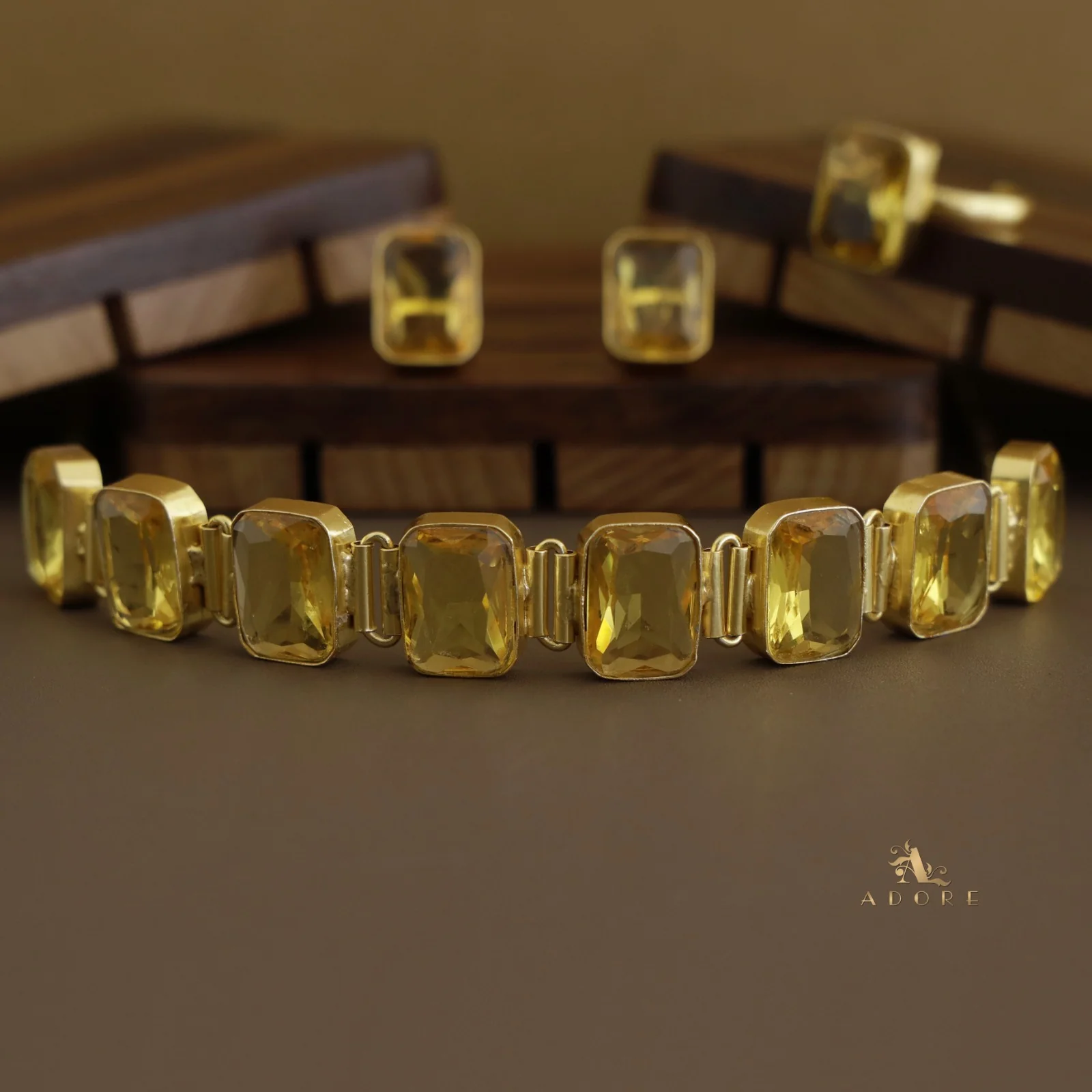 Opaline Square Choker Combo Set - Image 7
