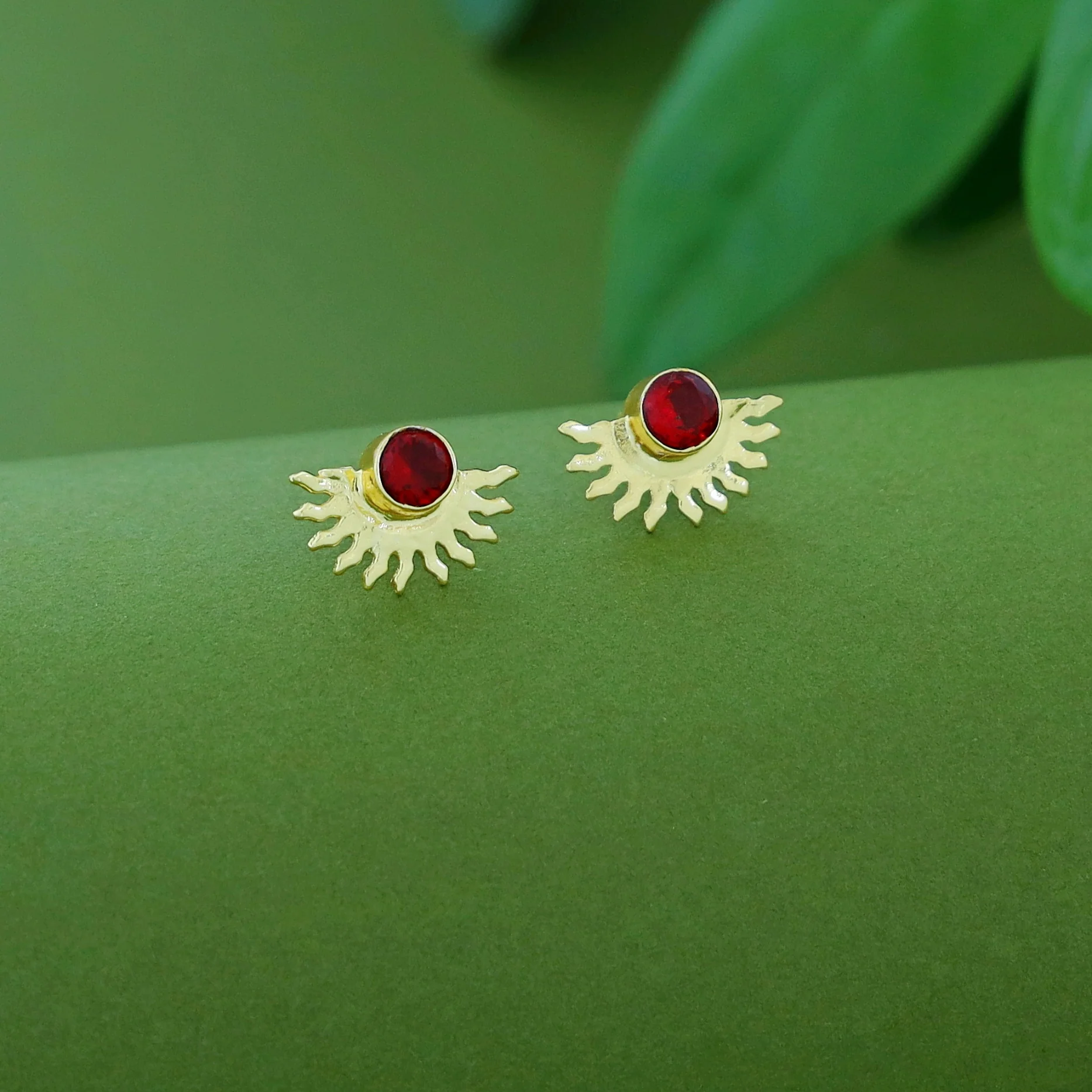 Padmini Half Sun Glossy Earring - Image 10
