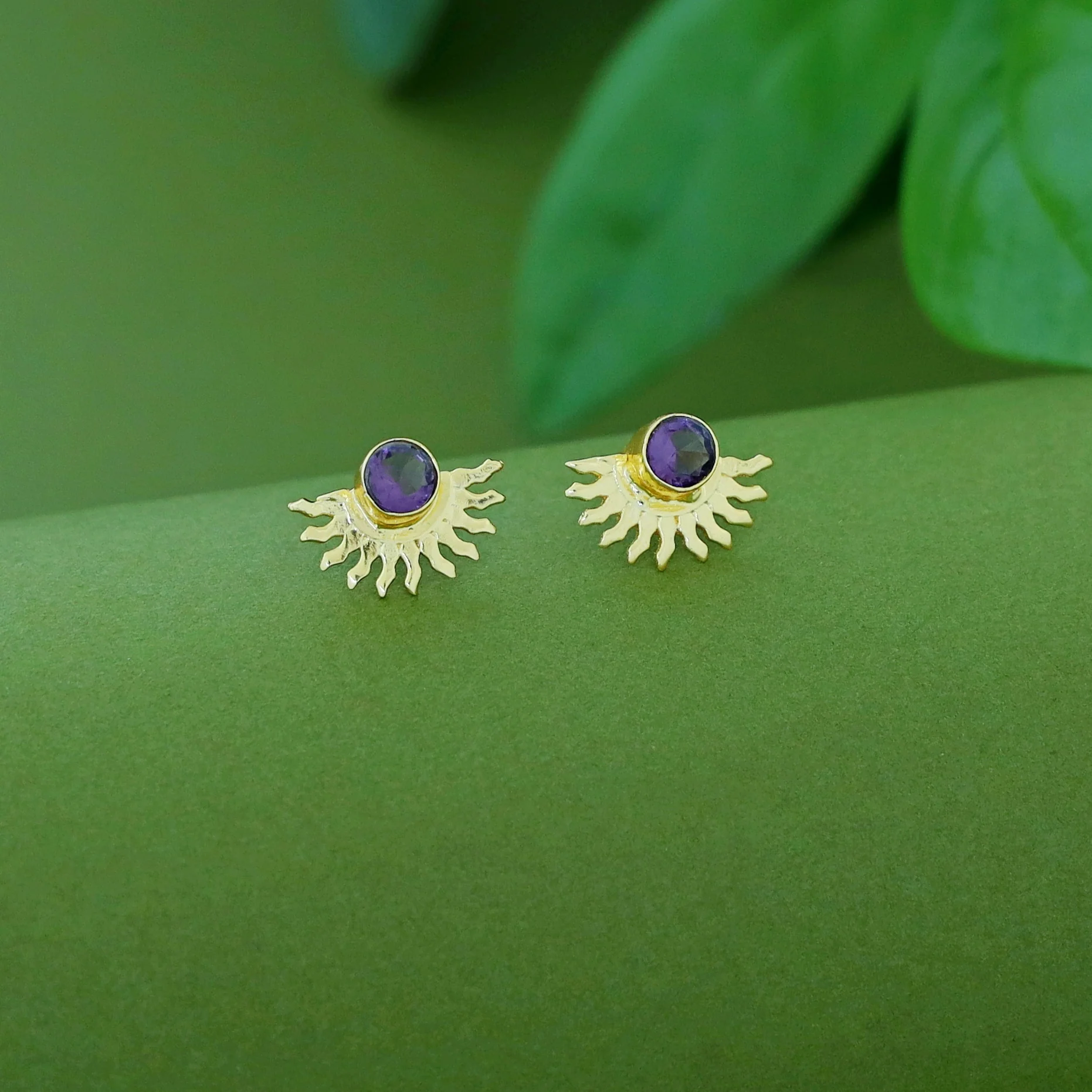 Padmini Half Sun Glossy Earring - Image 6